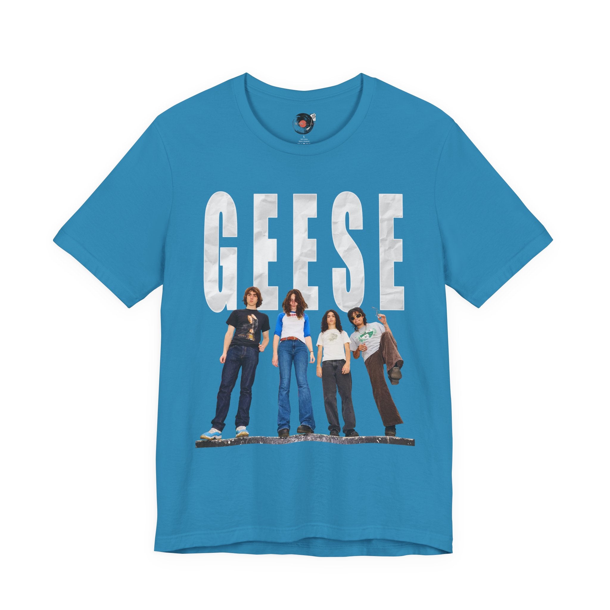 Geese Band Photo T-Shirt | Vintage Rock Tee, Group Photo Graphic
