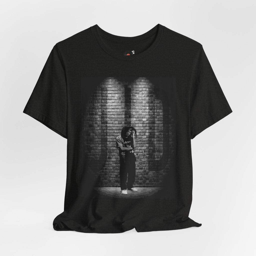JID Under Spotlight Hip Hop Photo Tee | Noir Brick Wall