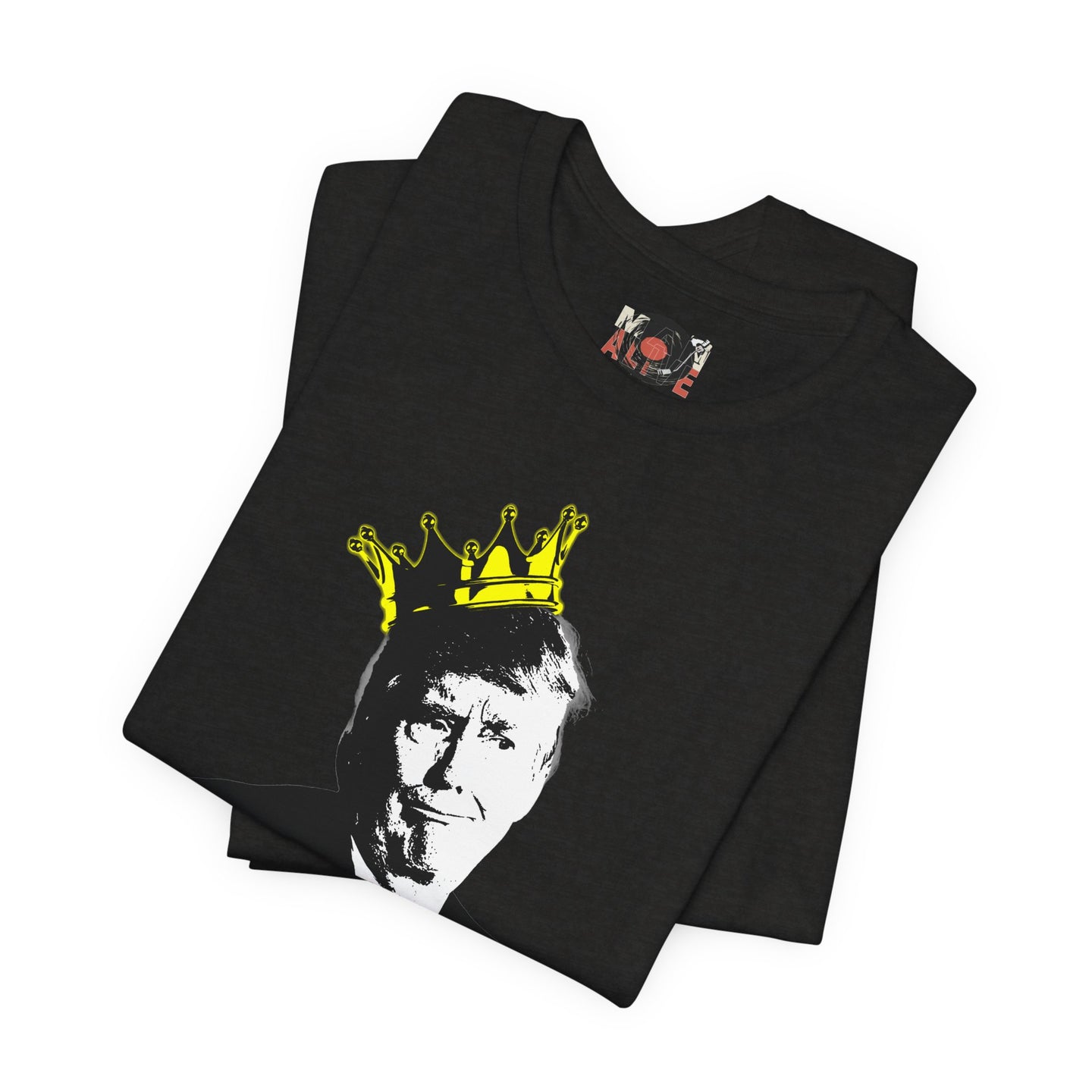 No Kings portrait tee | Graphic Political Satire T-Shirt
