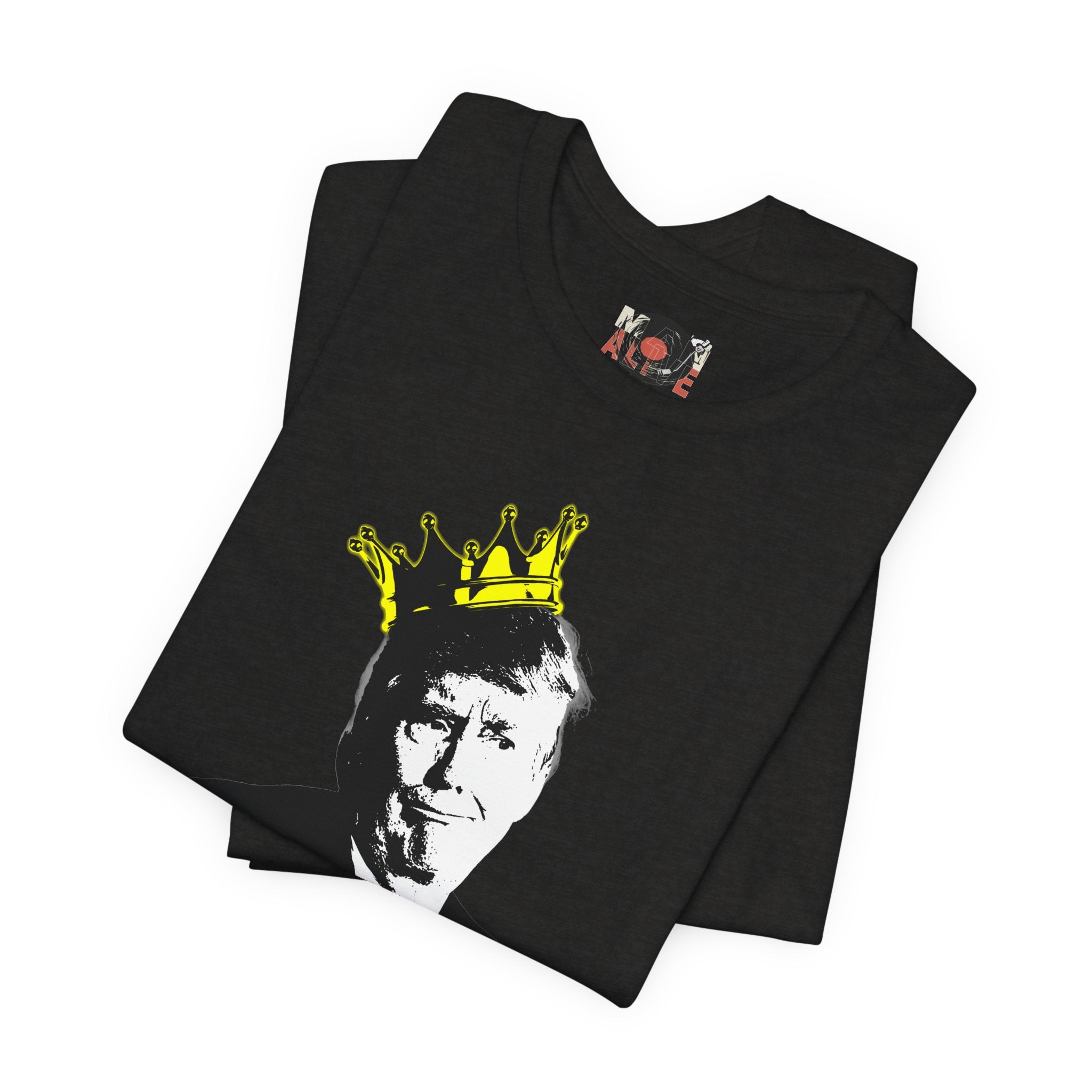 No Kings portrait tee | Graphic Political Satire T-Shirt