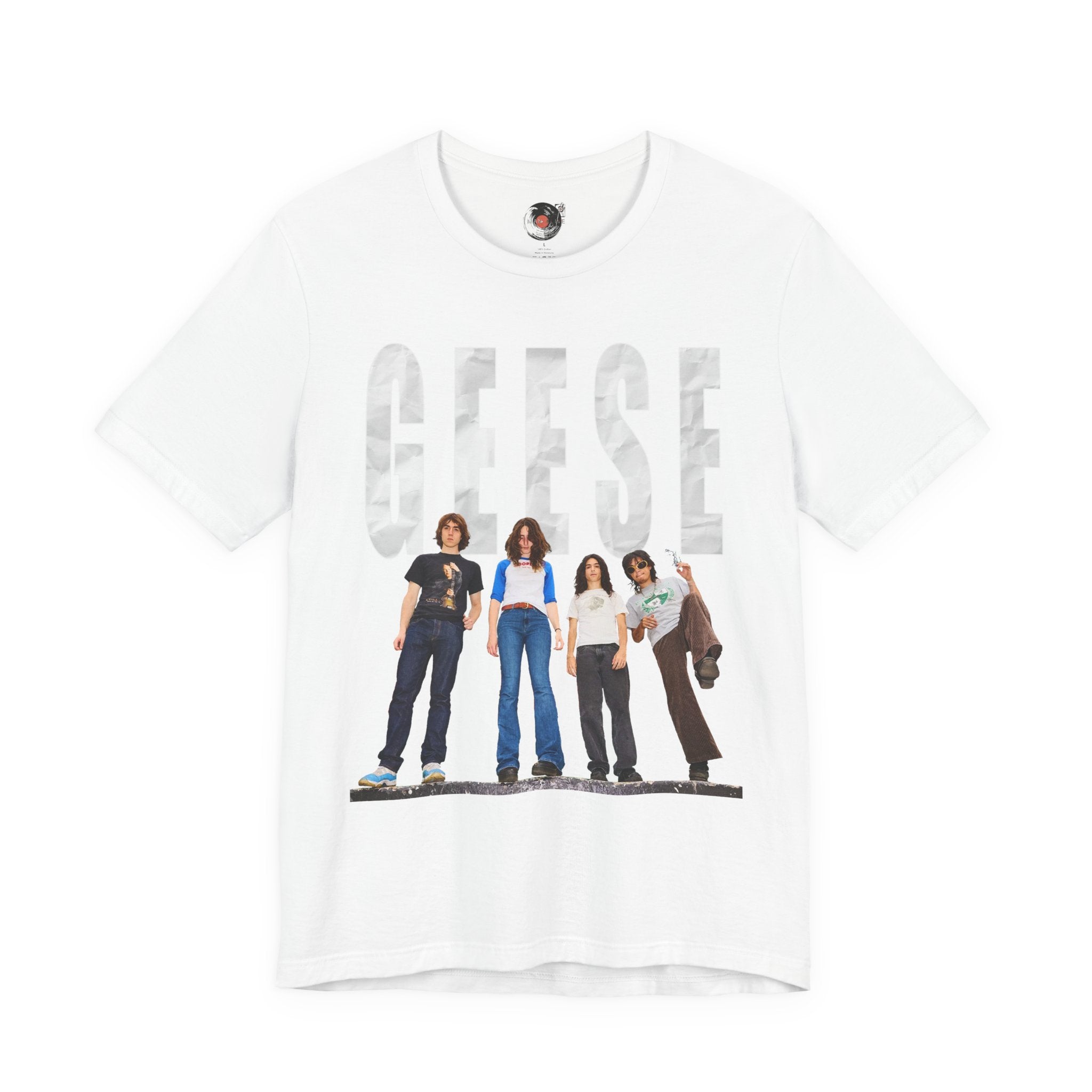 Geese Band Photo T-Shirt | Vintage Rock Tee, Group Photo Graphic