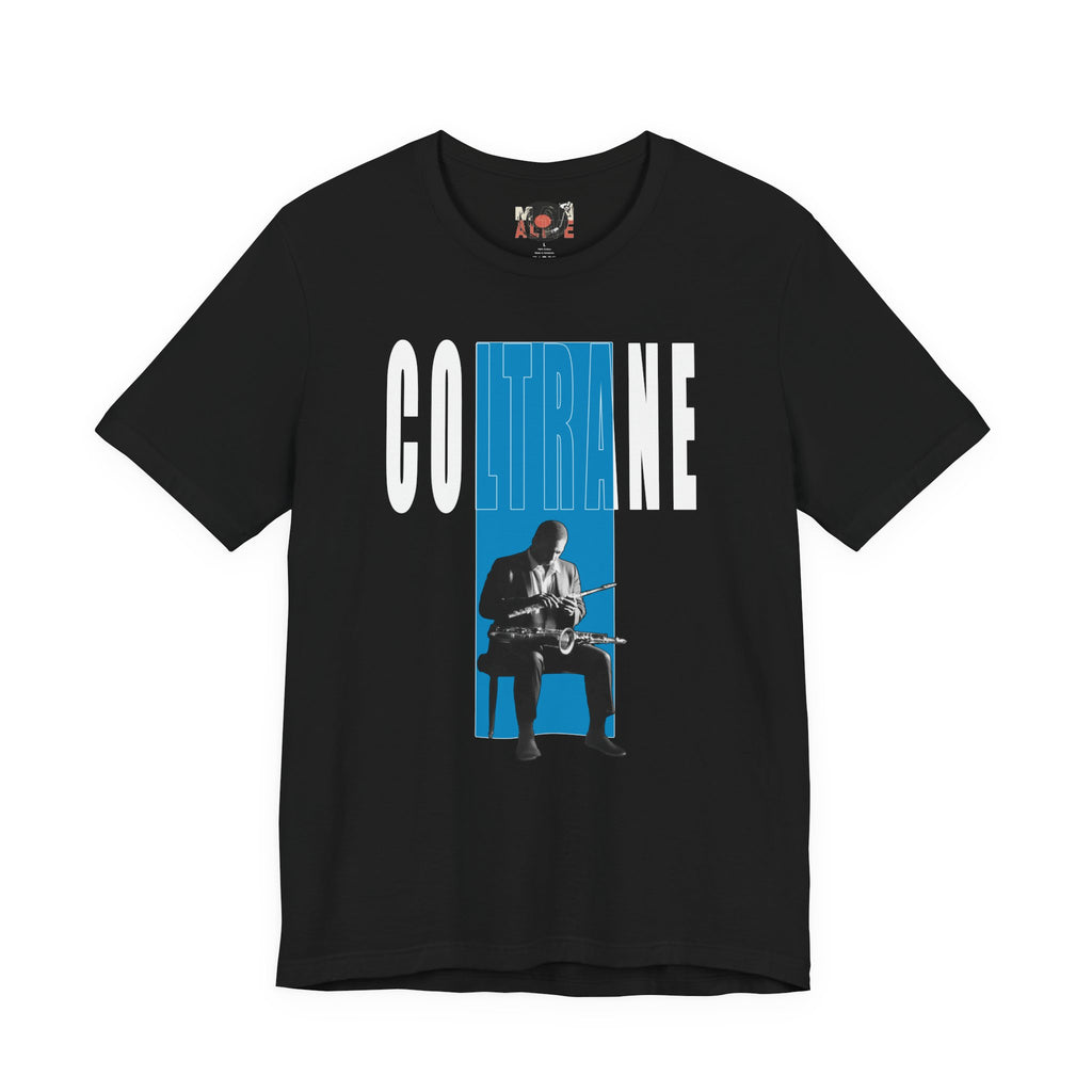 John Coltrane Jazz Music Graphic T-Shirt | Saxophone Portrait Tee