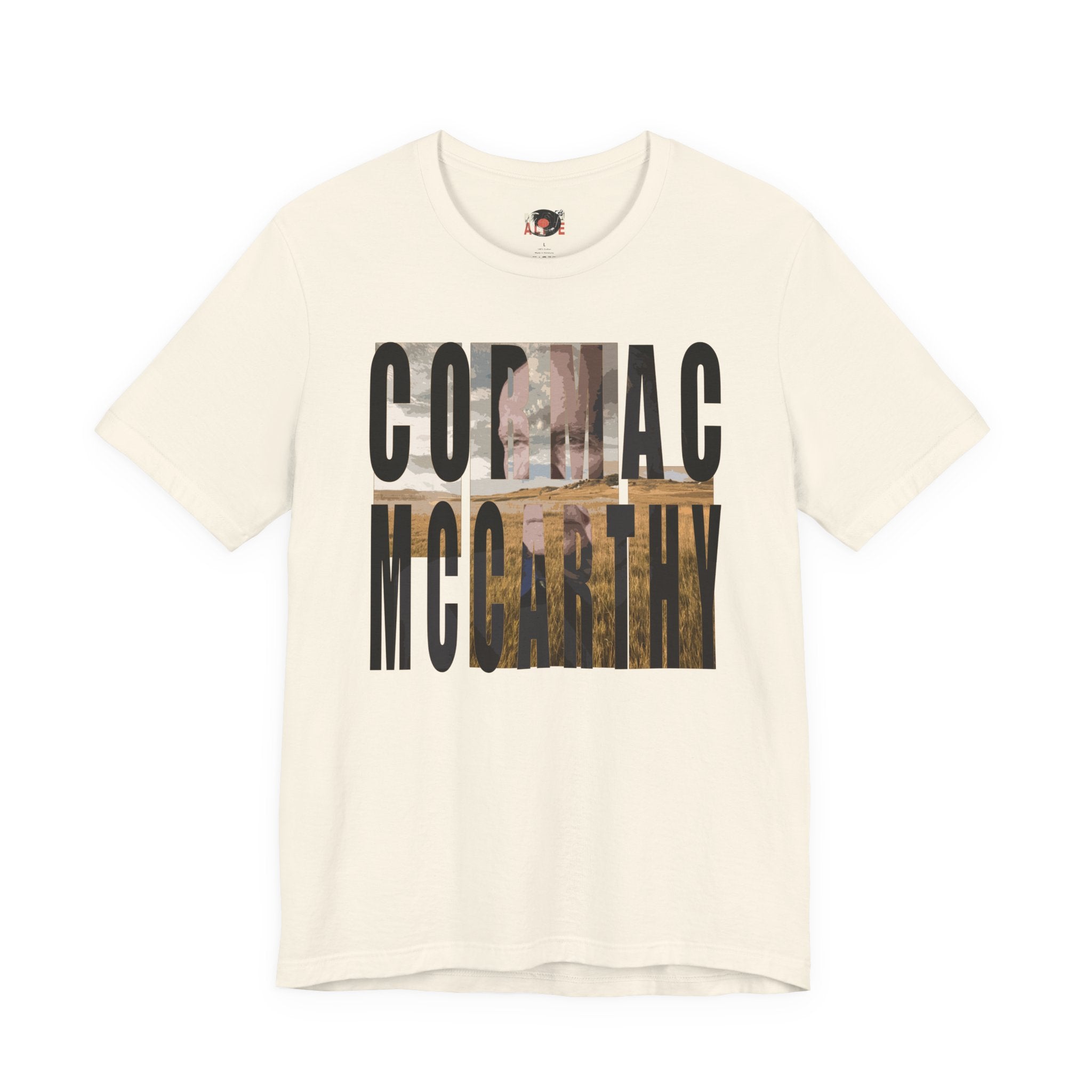 Cormac McCarthy Typography Tee | Western Landscape Text Art