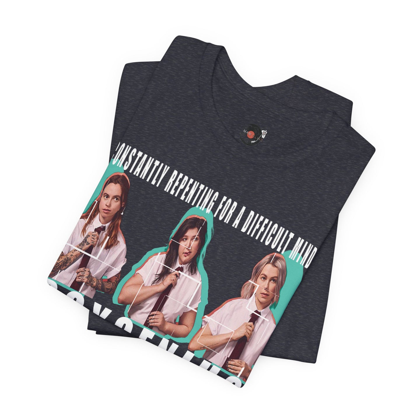 Boygenius band photo Shirt | 'Constantly Repeating' lyric tee