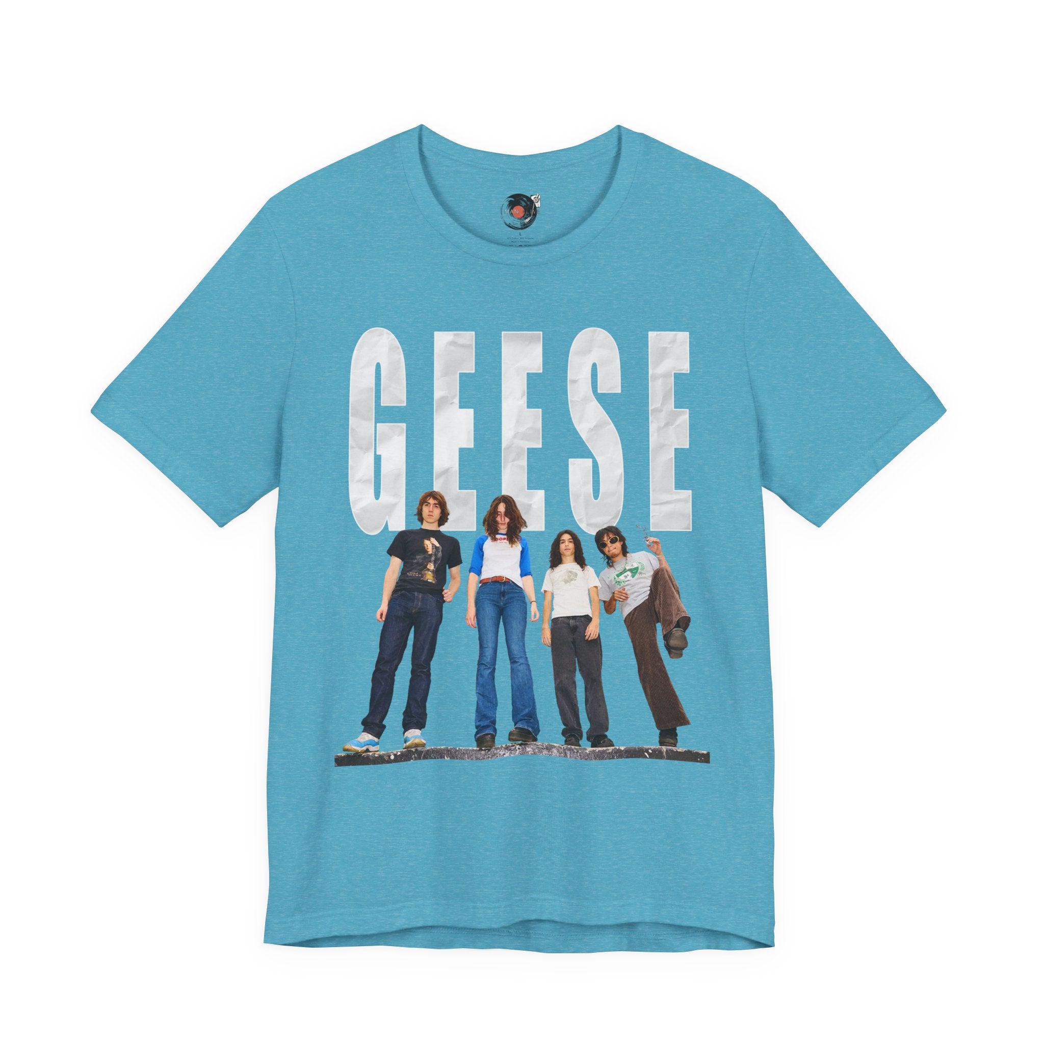 Geese Band Photo T-Shirt | Vintage Rock Tee, Group Photo Graphic