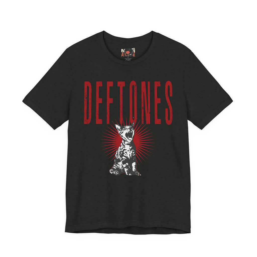 Deftones Band Logo Cat Tee | Rock Band T-Shirt