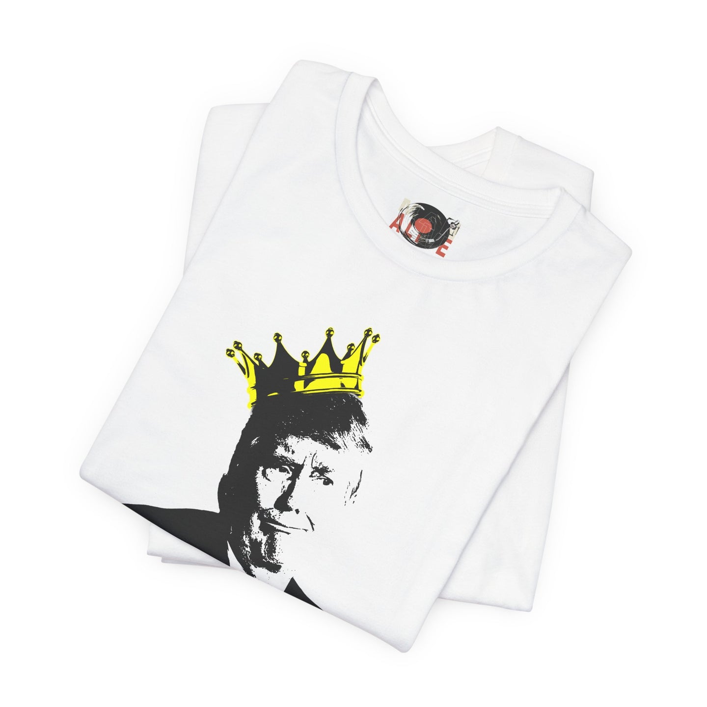 No Kings portrait tee | Graphic Political Satire T-Shirt