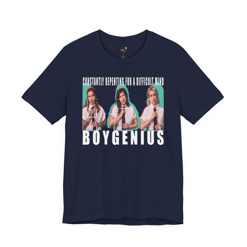 Boygenius band photo Shirt | 'Constantly Repeating' lyric tee