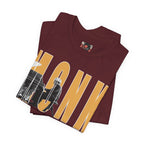 Thelonious Monk Vintage Jazz Silhouette T-Shirt | Yellow Block Letters