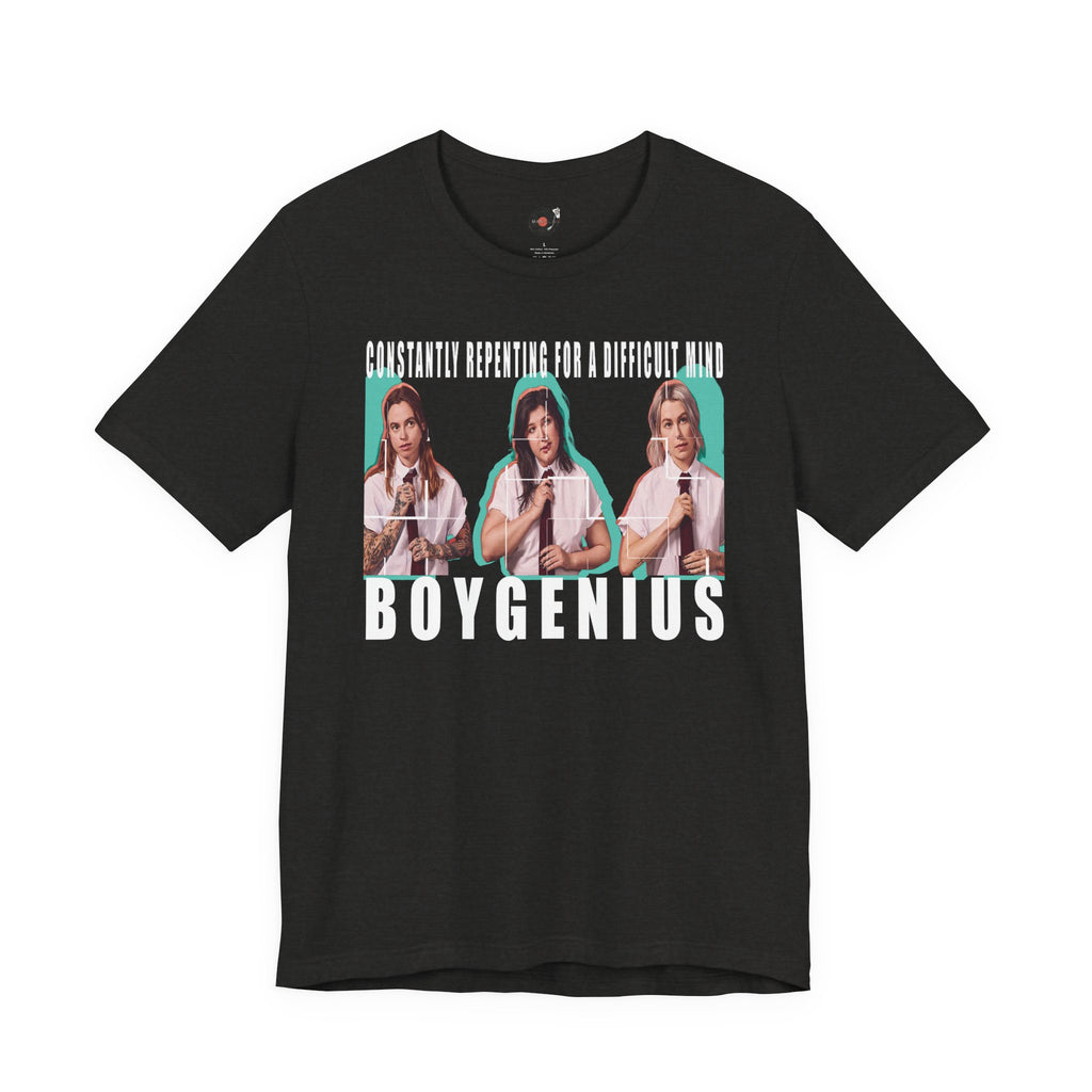 Boygenius band photo Shirt | 'Constantly Repeating' lyric tee