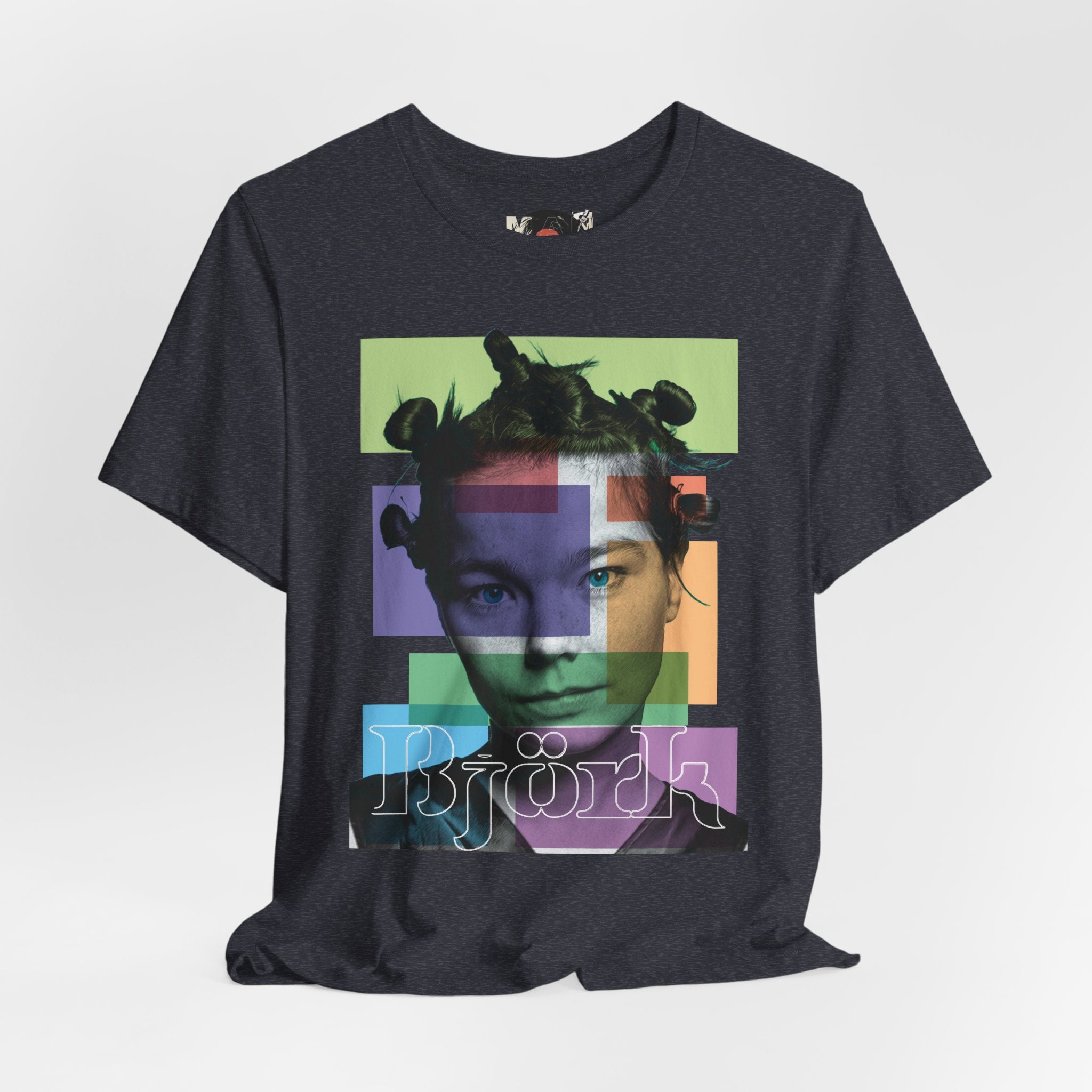 Bjork Portrait Pop Art Tee | Music Face Graphic T-shirt