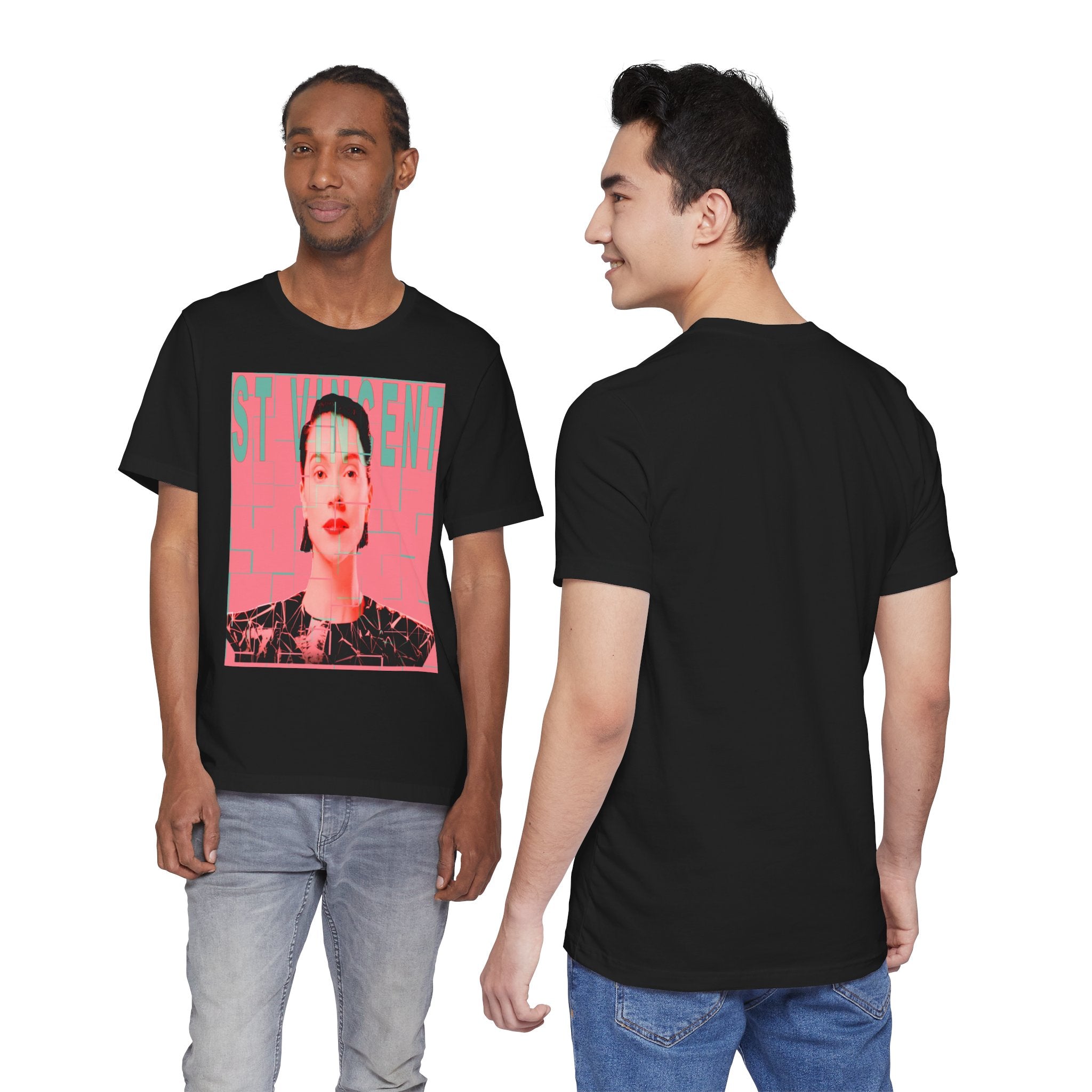 St. Vincent Portrait Tee — Retro Pop Art Musician T-Shirt