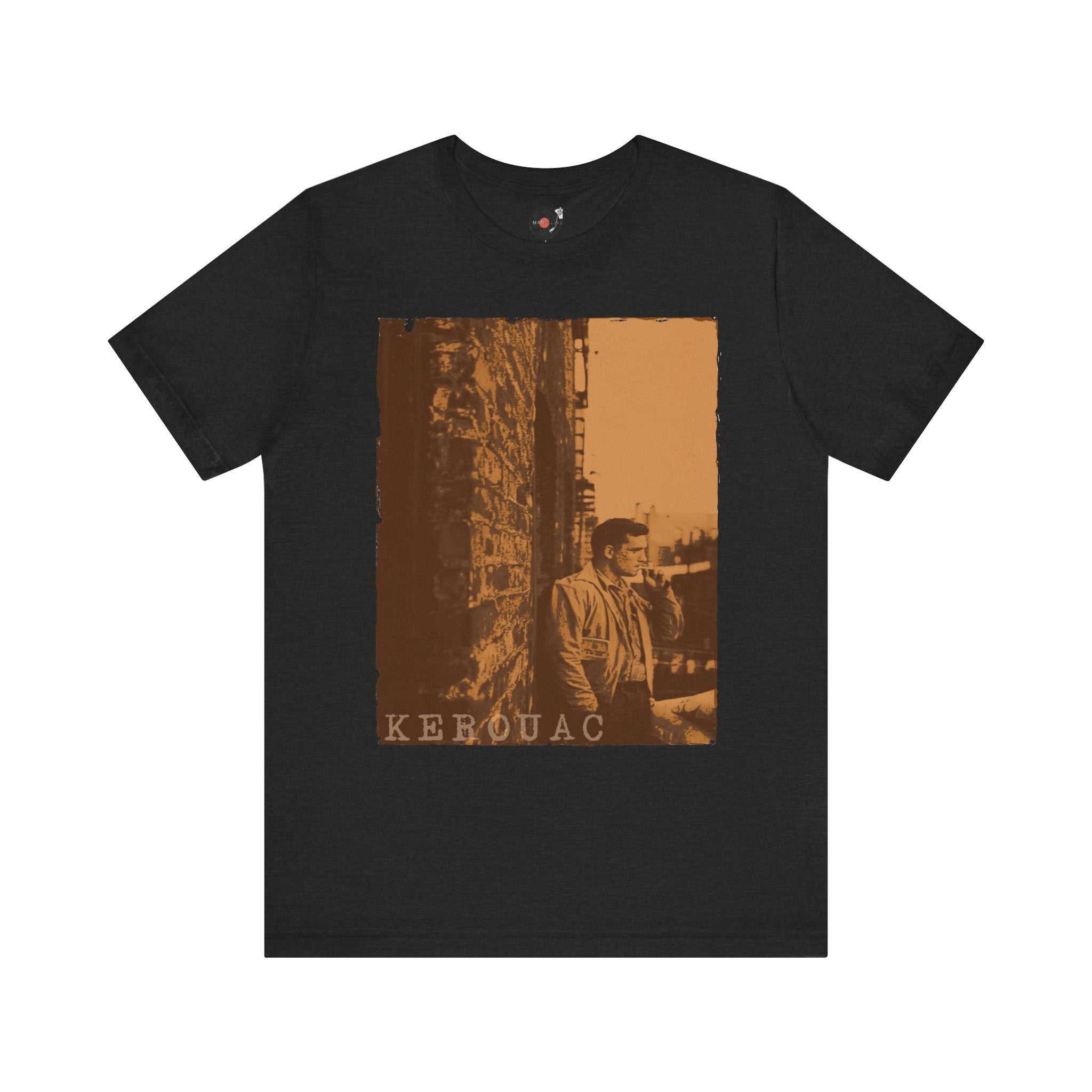 Kerouac portrait T-Shirt | Beat poet graphic tee, vintage sepia photo