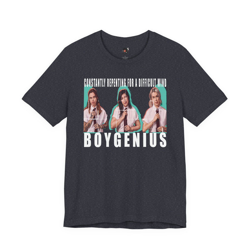 Boygenius band photo Shirt | 'Constantly Repeating' lyric tee