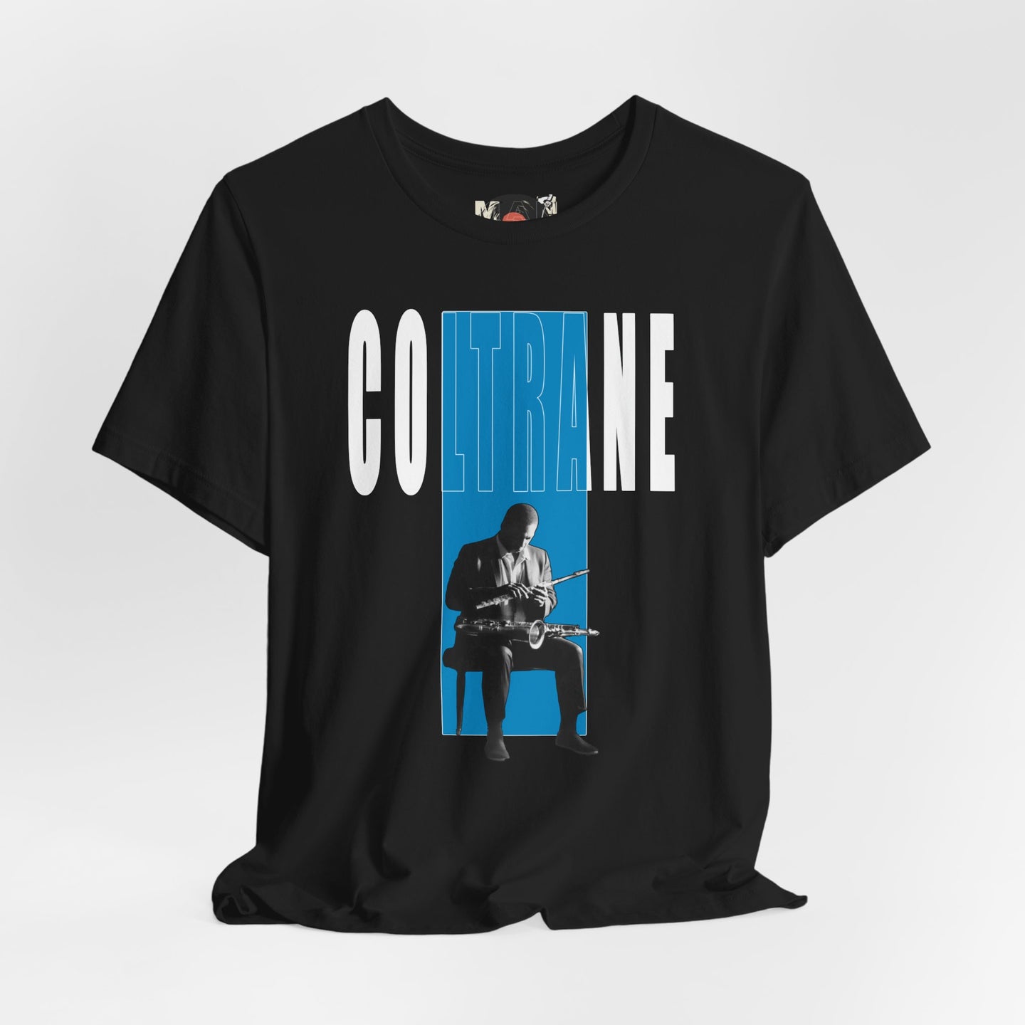 John Coltrane Jazz Music Graphic T-Shirt | Saxophone Portrait Tee