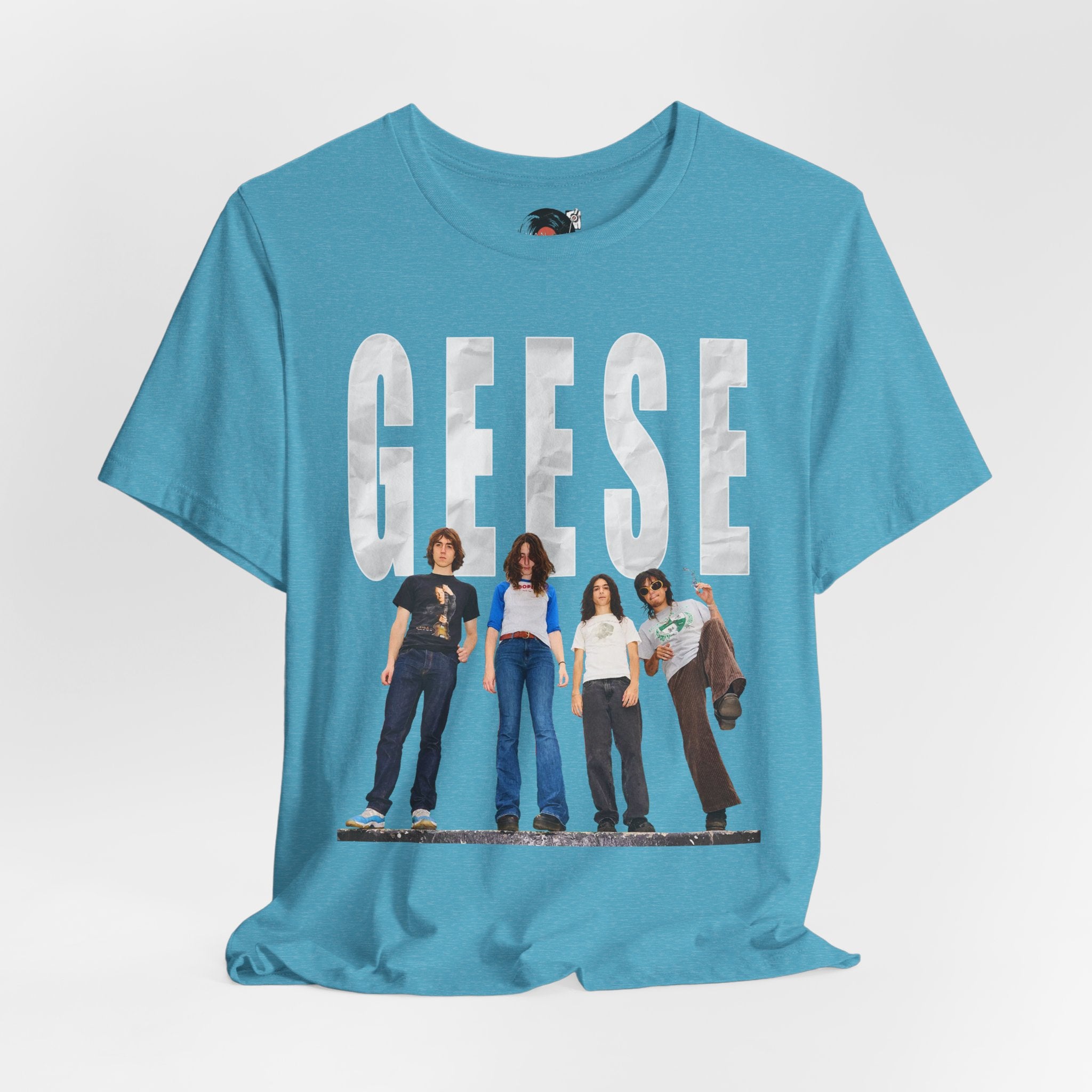Geese Band Photo T-Shirt | Vintage Rock Tee, Group Photo Graphic