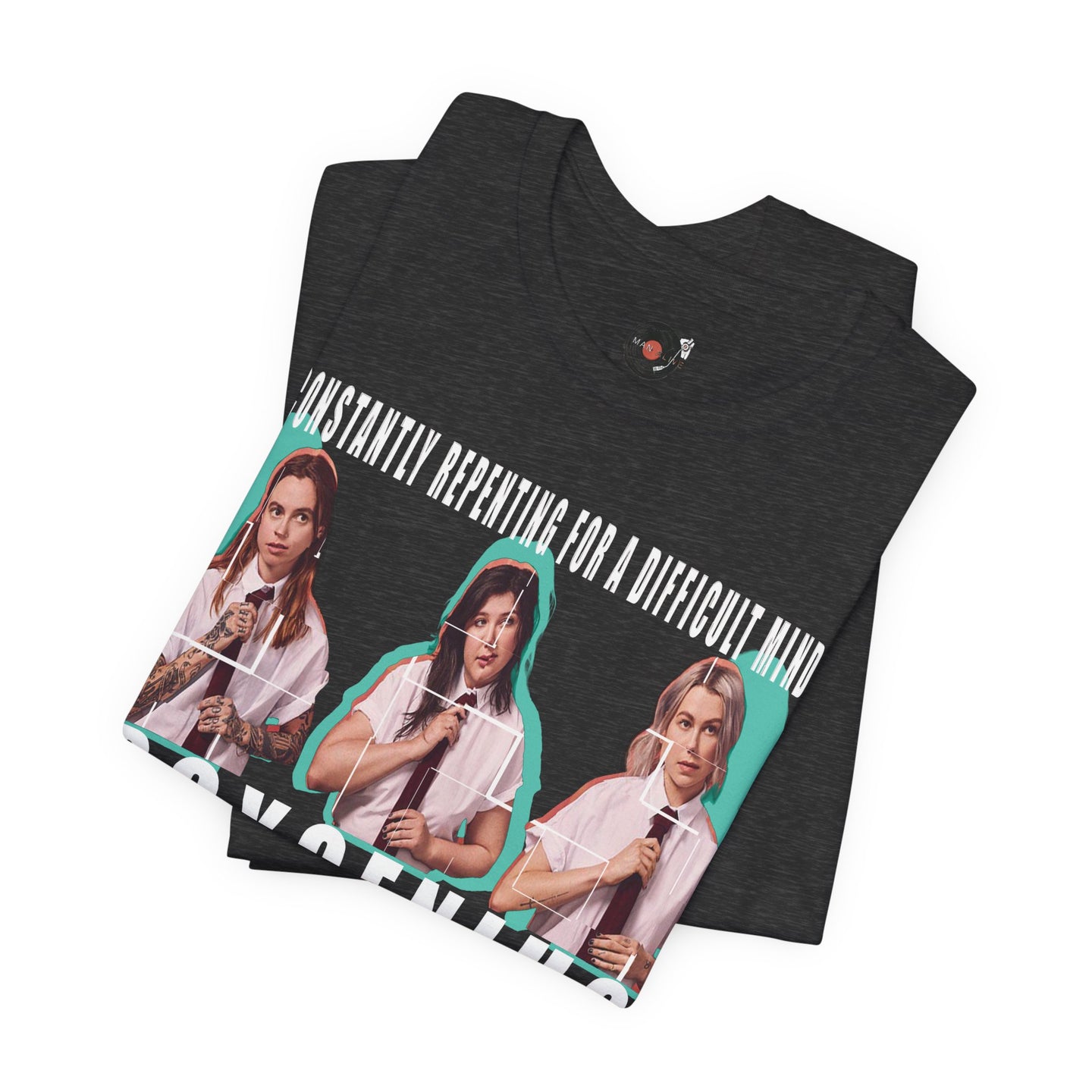 Boygenius band photo Shirt | 'Constantly Repeating' lyric tee
