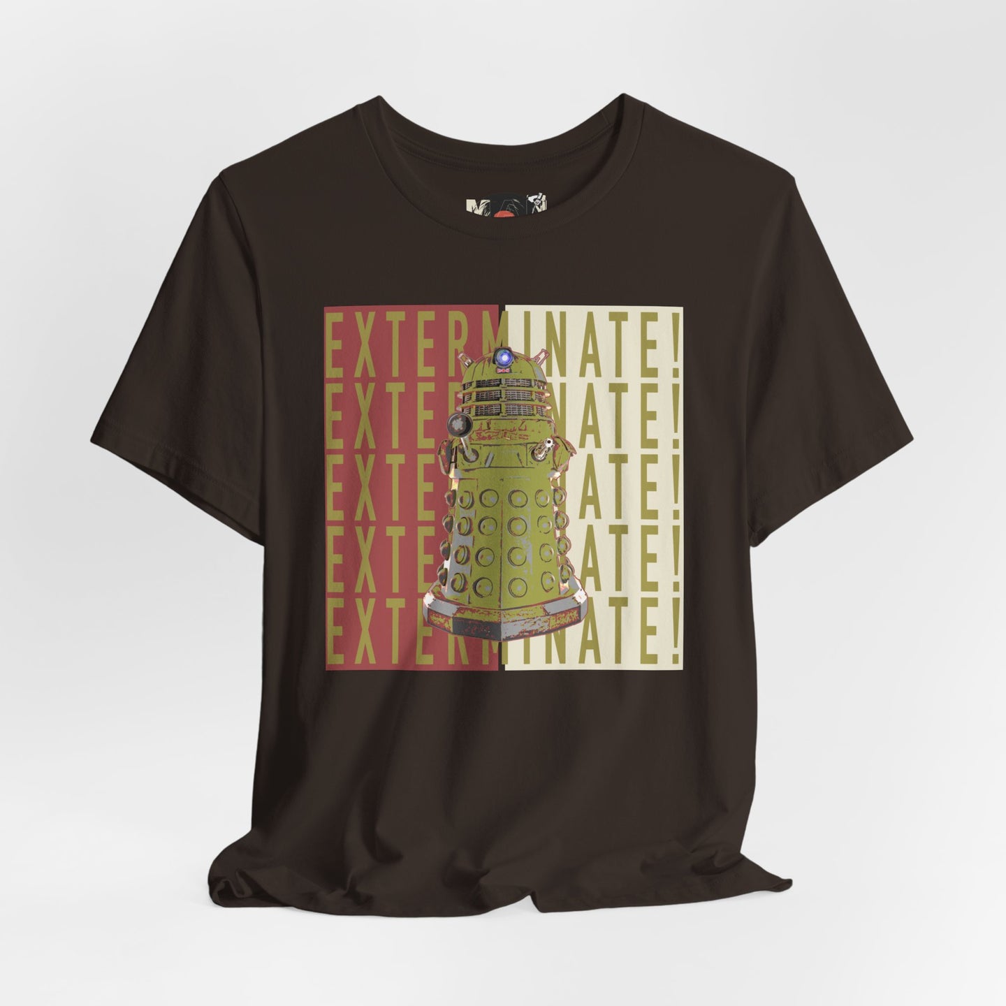 Dalek Exterminate Graphic Tee | Doctor Who Sci-Fi Robot Illustration