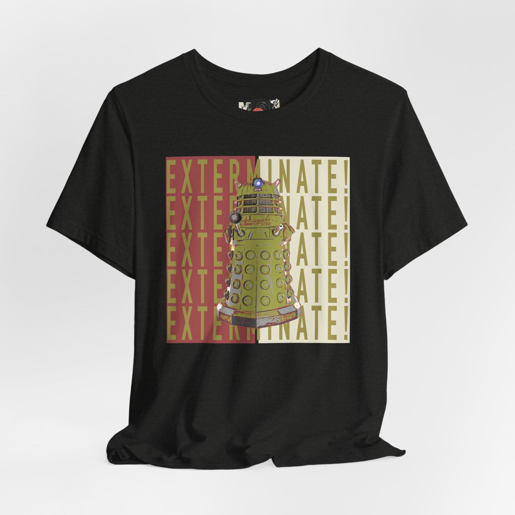 Dalek Exterminate Graphic Tee | Doctor Who Sci-Fi Robot Illustration