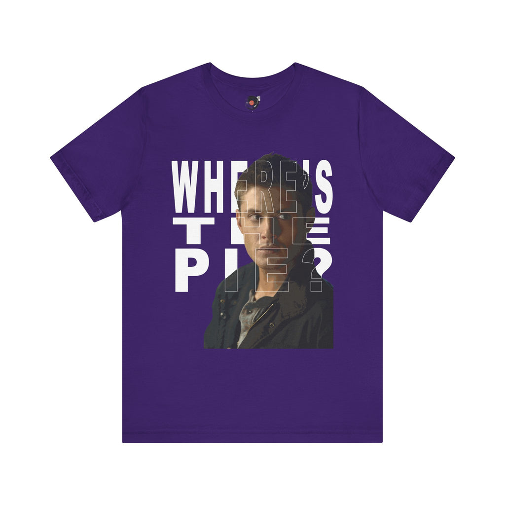 Dean Winchester "Where's the Pie?" Portrait T-Shirt | Supernatural TV Tee