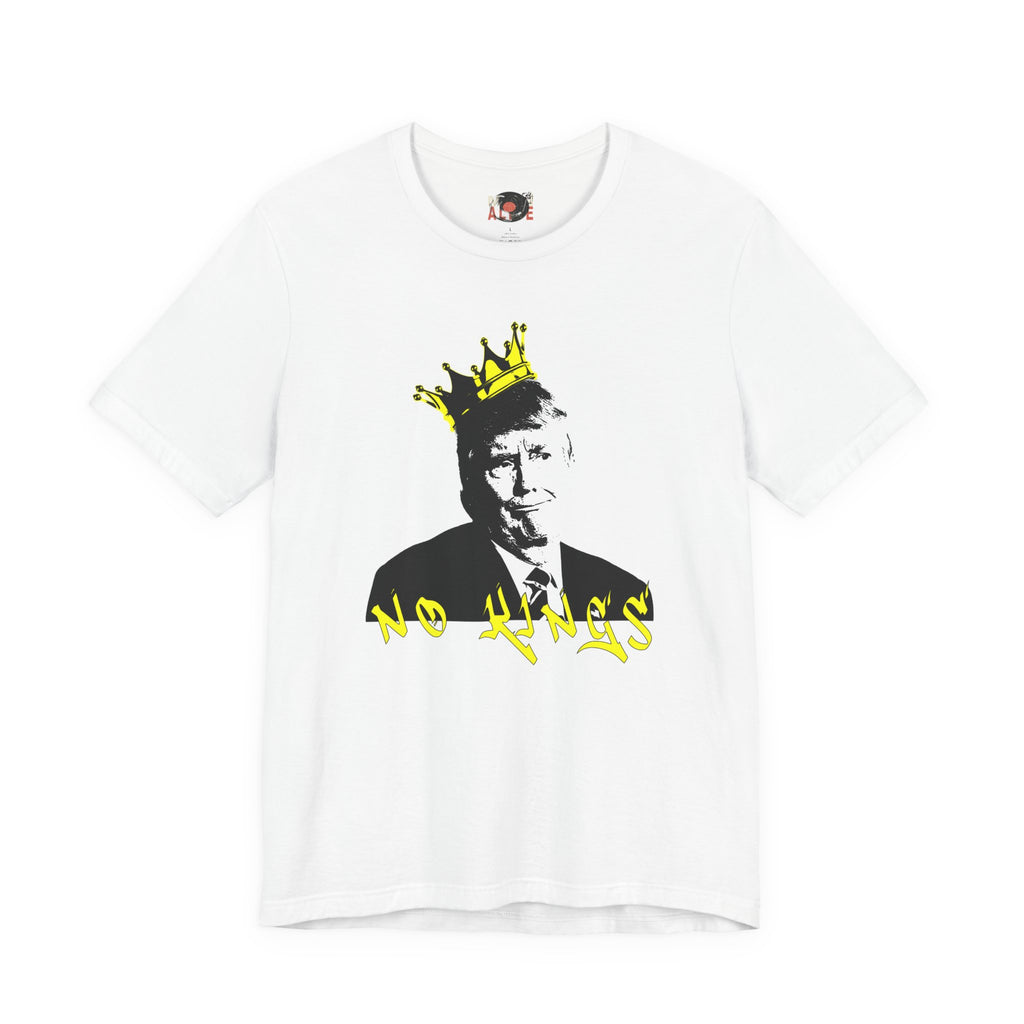 No Kings portrait tee | Graphic Political Satire T-Shirt