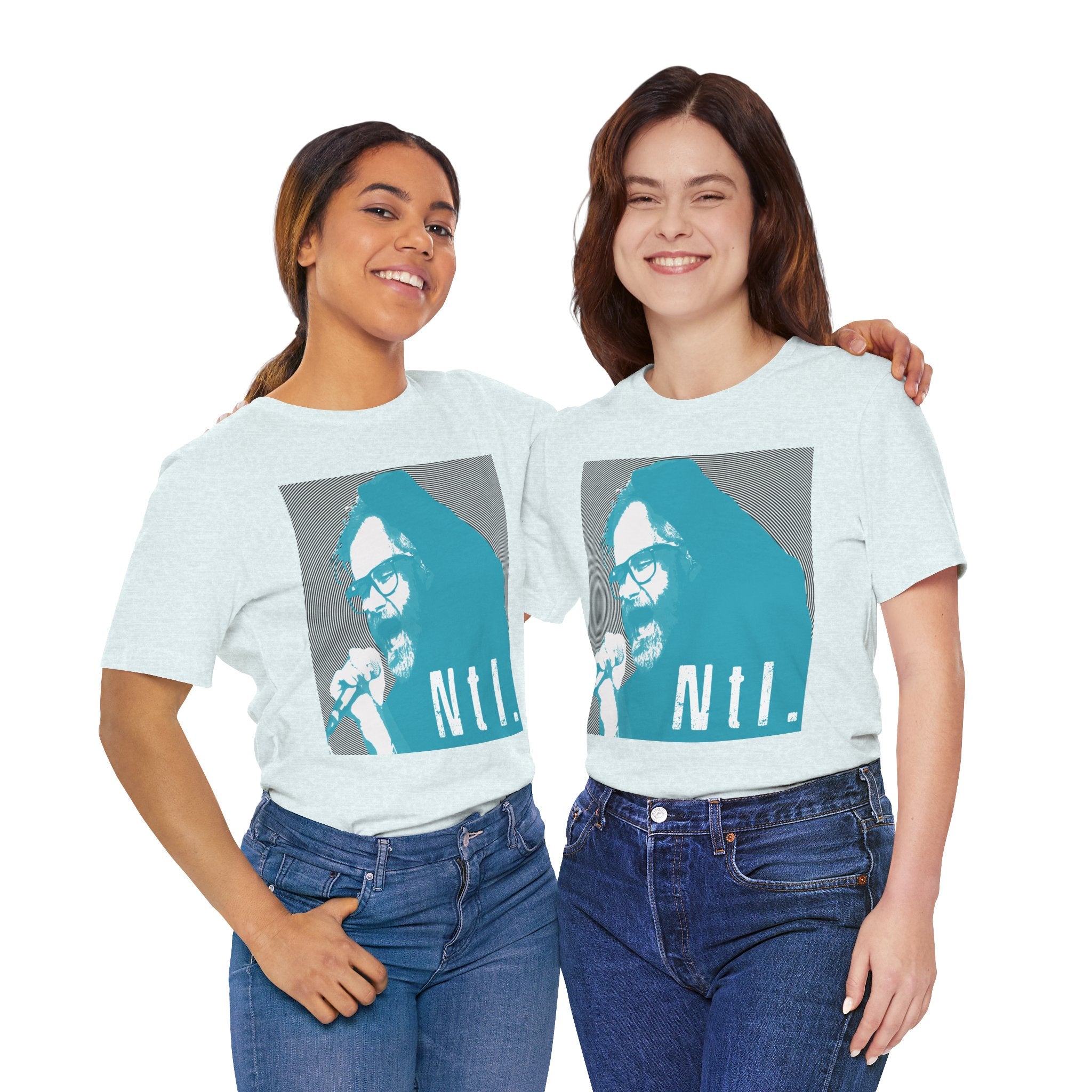 The National Band Matt Berninger Retro Indie Rock Graphic Tee | Blue Halftone