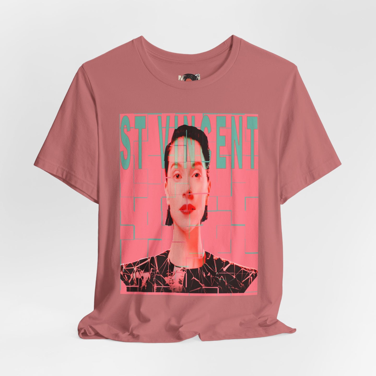 St. Vincent Portrait Tee — Retro Pop Art Musician T-Shirt