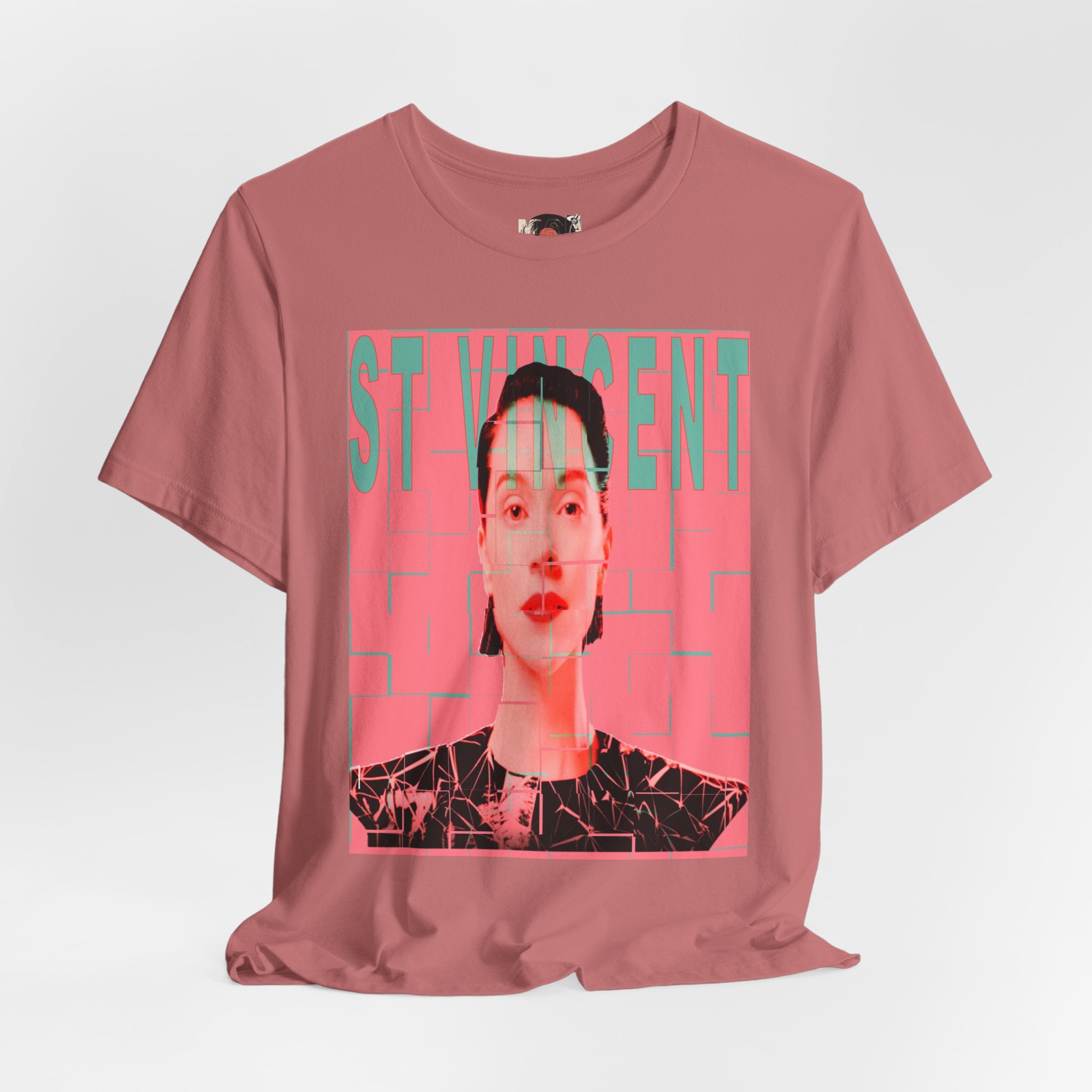 St. Vincent Portrait Tee — Retro Pop Art Musician T-Shirt