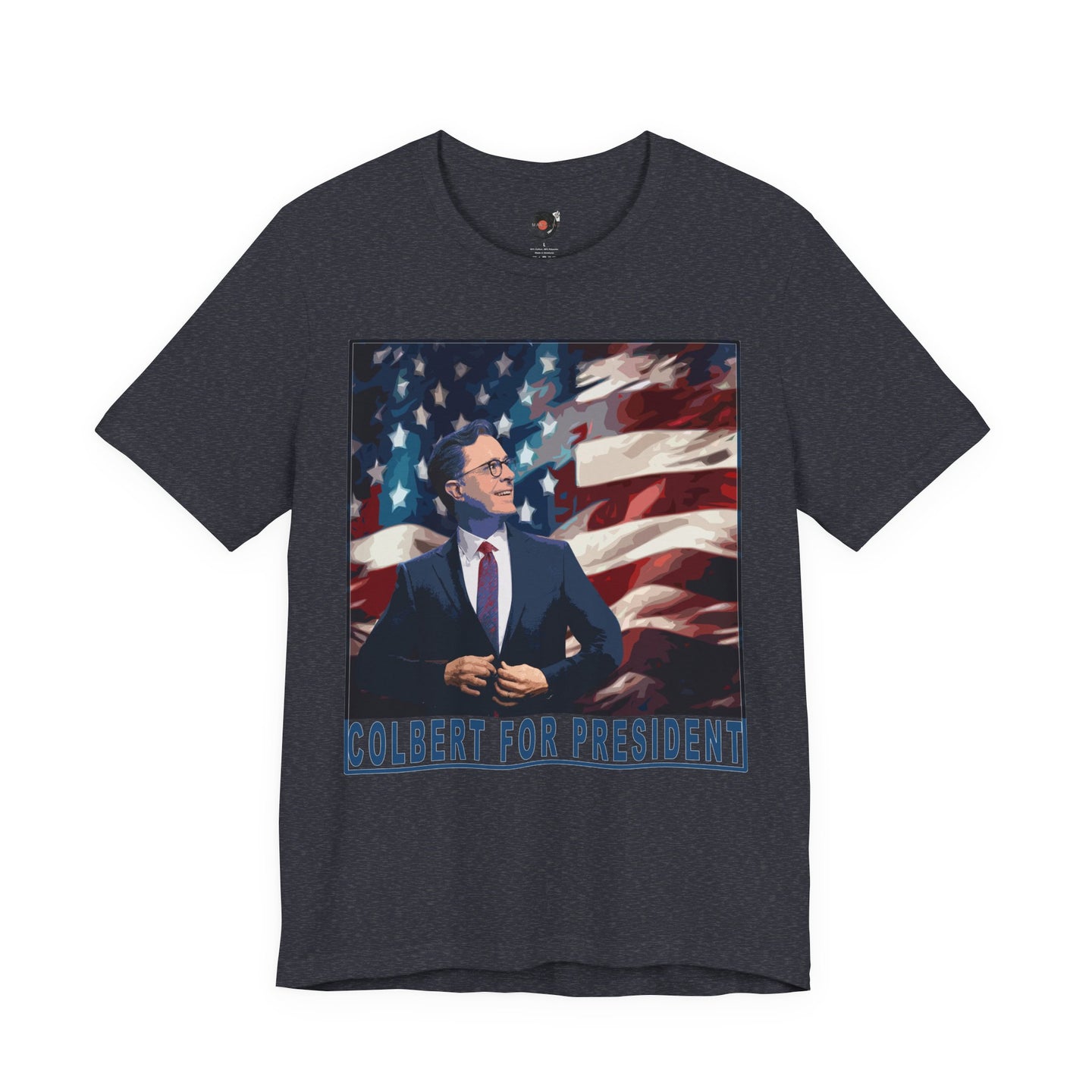 Stephen Colbert For President T-Shirt | Political Satire, American Flag Design