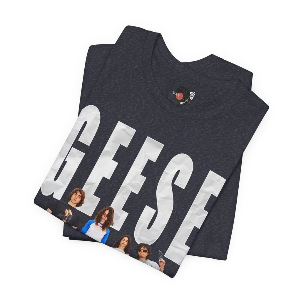 Geese Band Photo T-Shirt | Vintage Rock Tee, Group Photo Graphic