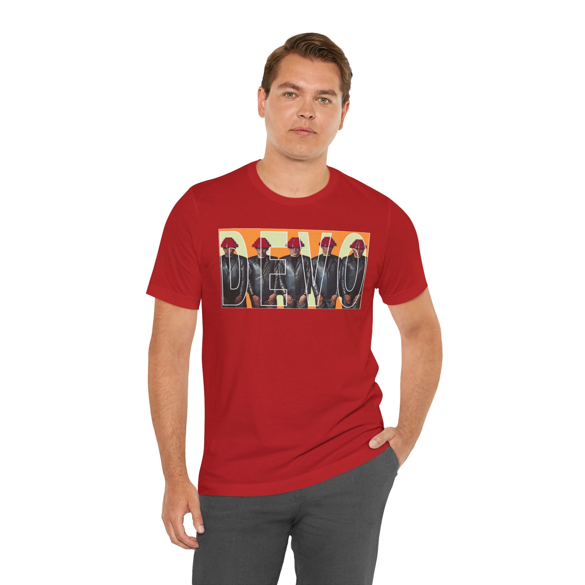 Devo Retro Pop Art Band Tee — Devo Graphic T-Shirt