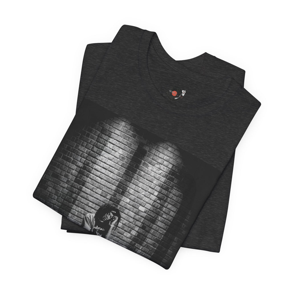 JID Under Spotlight Hip Hop Photo Tee | Noir Brick Wall