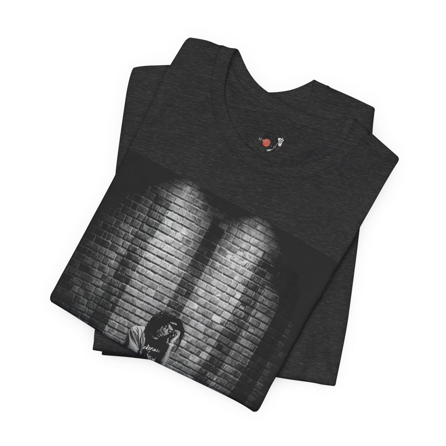 JID Under Spotlight Hip Hop Photo Tee | Noir Brick Wall