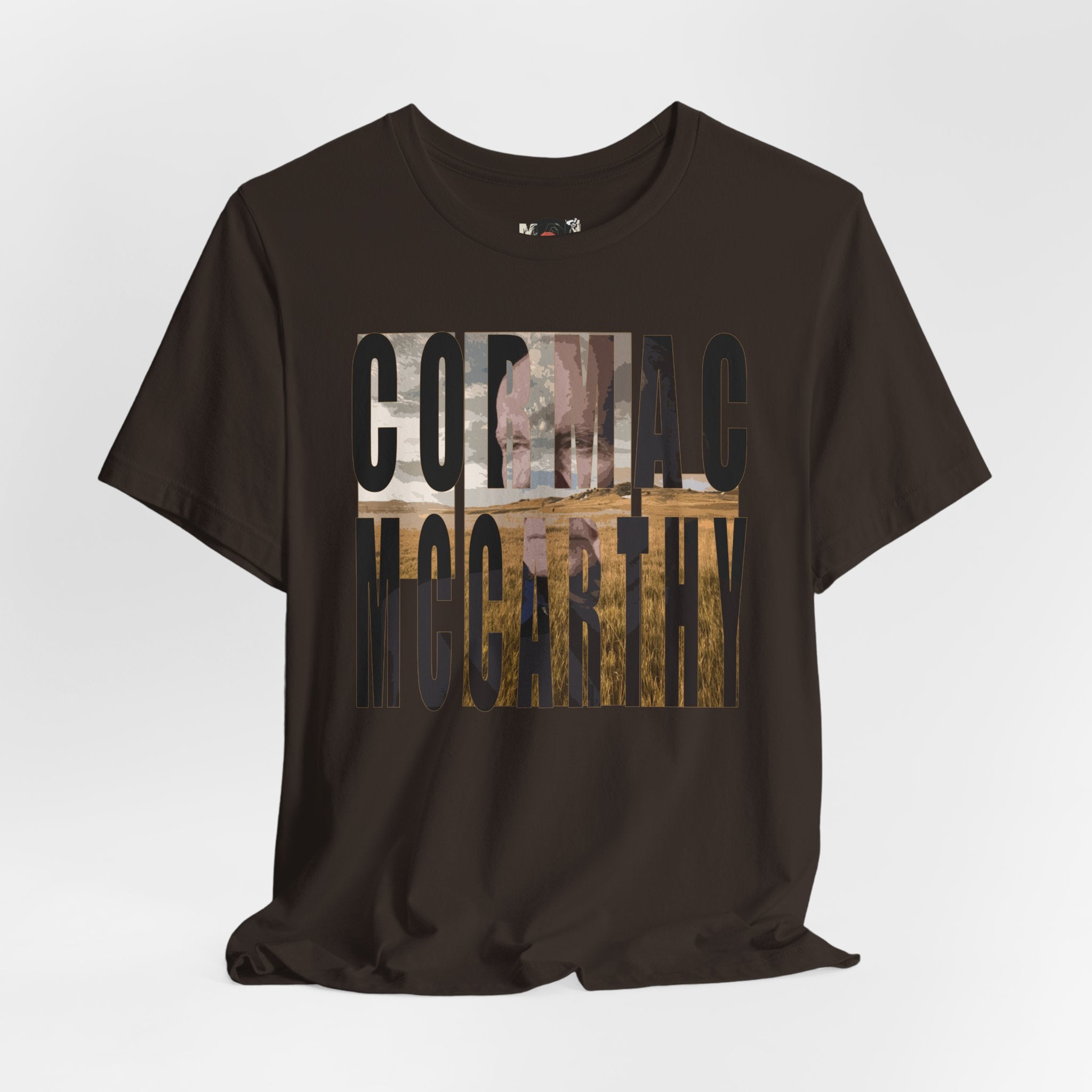Cormac McCarthy Typography Tee | Western Landscape Text Art