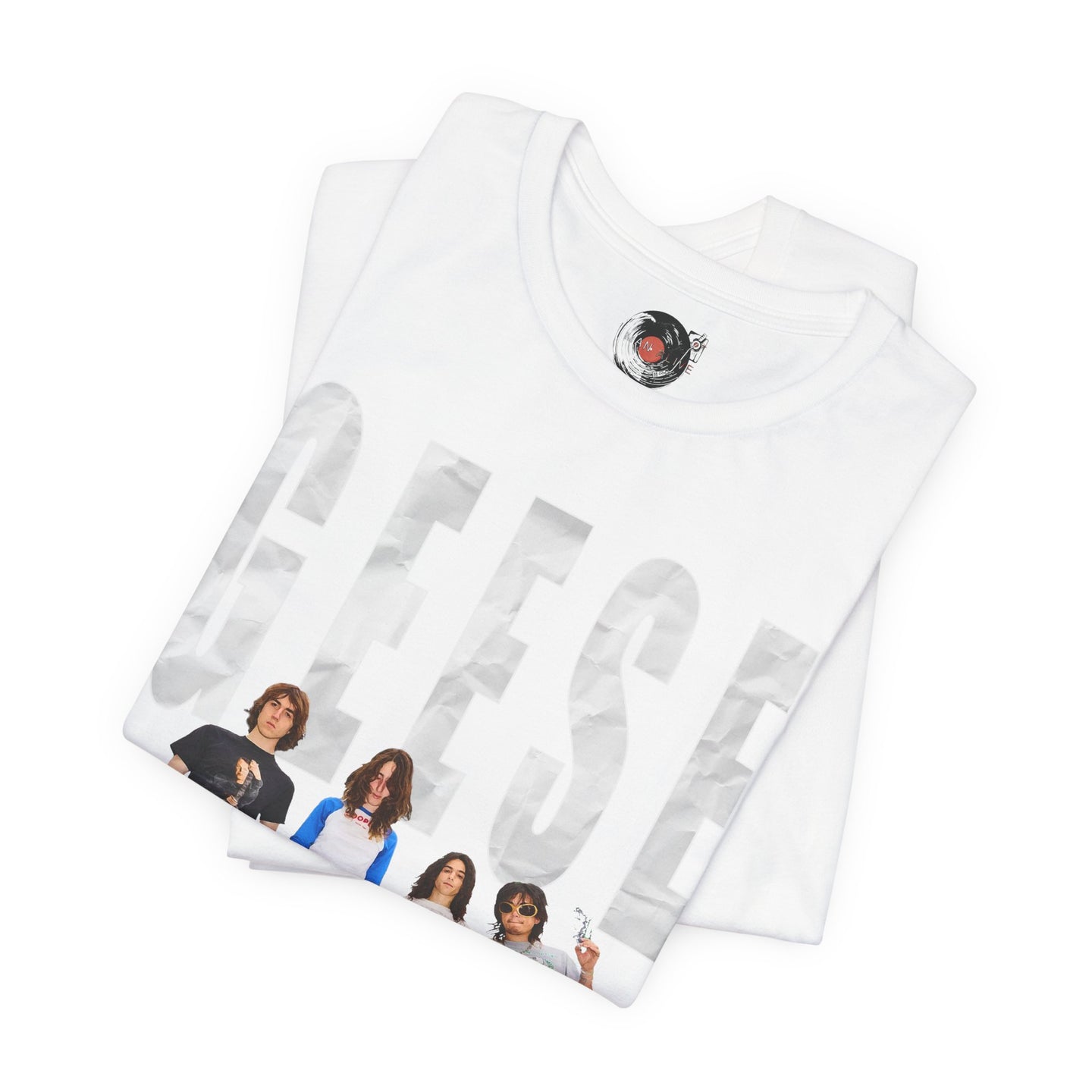 Geese Band Photo T-Shirt | Vintage Rock Tee, Group Photo Graphic