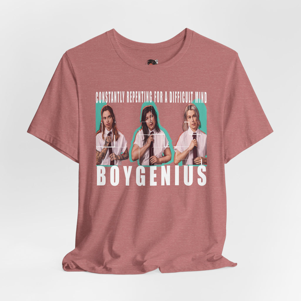 Boygenius band photo Shirt | 'Constantly Repeating' lyric tee