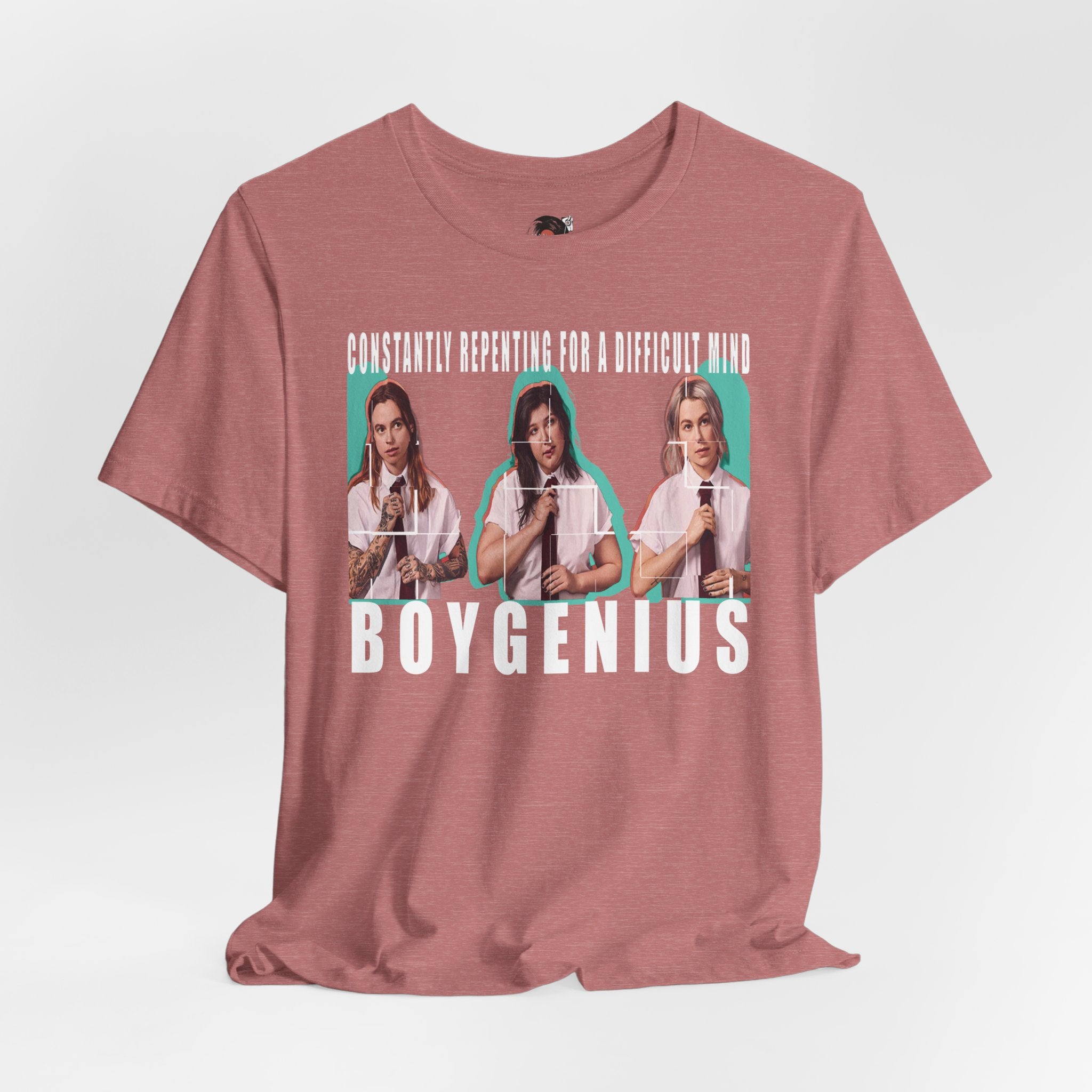 Boygenius band photo Shirt | 'Constantly Repeating' lyric tee
