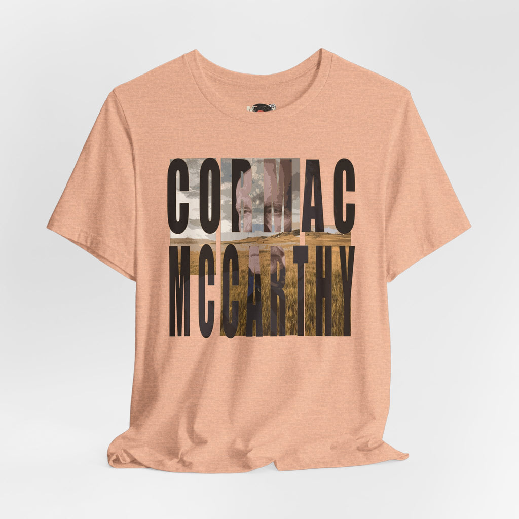 Cormac McCarthy Typography Tee | Western Landscape Text Art