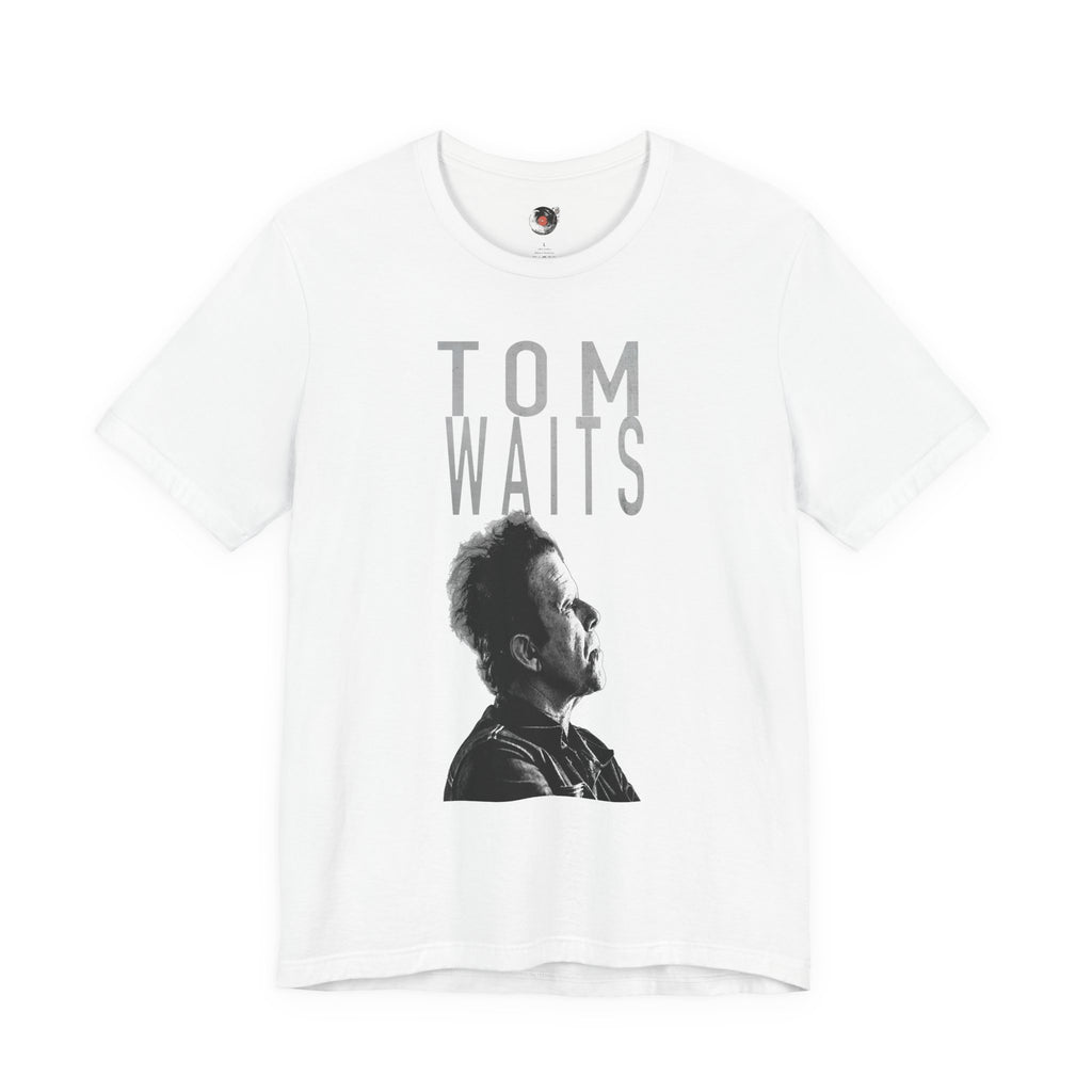 Tom Waits Portrait T-Shirt | Musician Band Tee, Vintage Monochrome