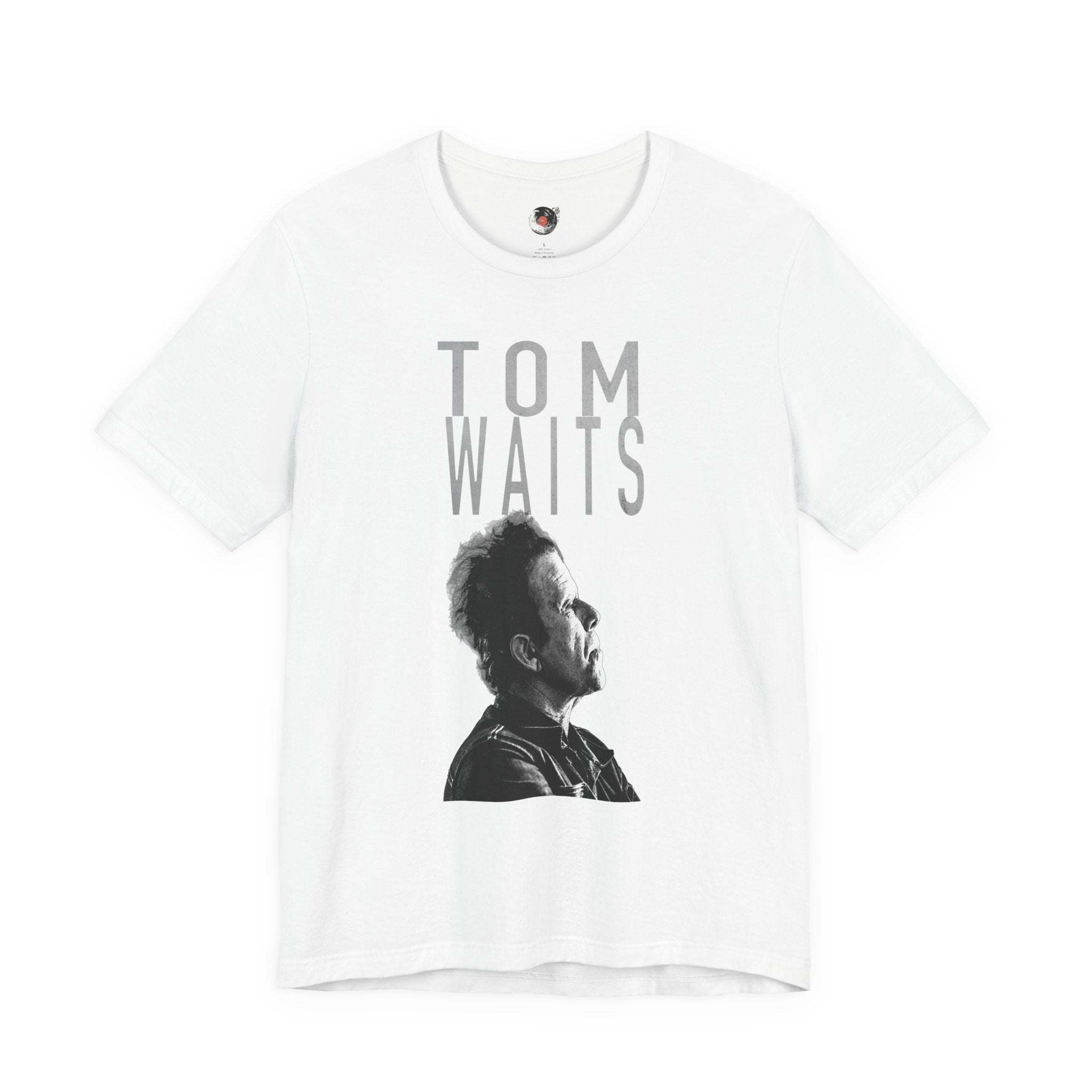 Tom Waits Portrait T-Shirt | Musician Band Tee, Vintage Monochrome