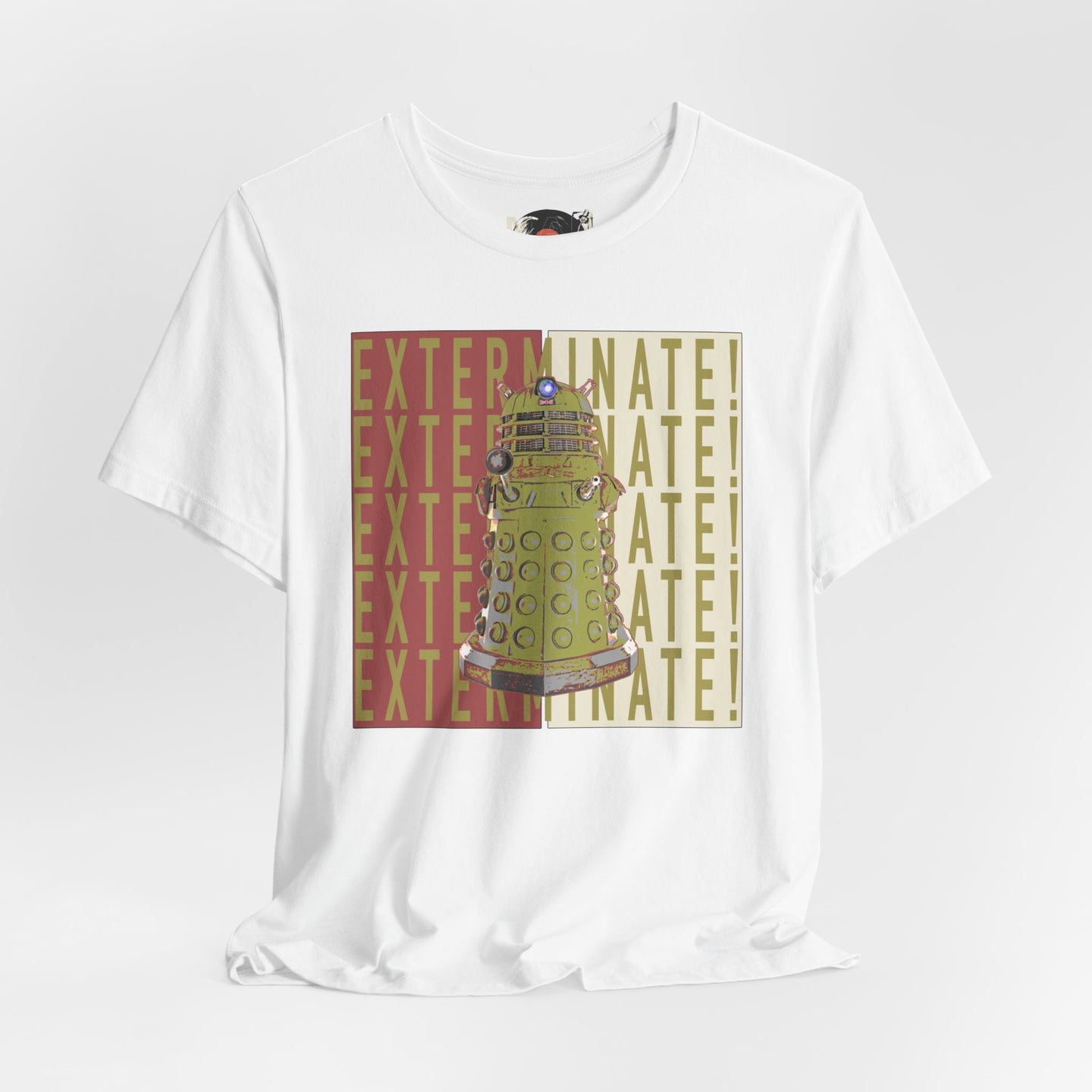 Dalek Exterminate Graphic Tee | Doctor Who Sci-Fi Robot Illustration