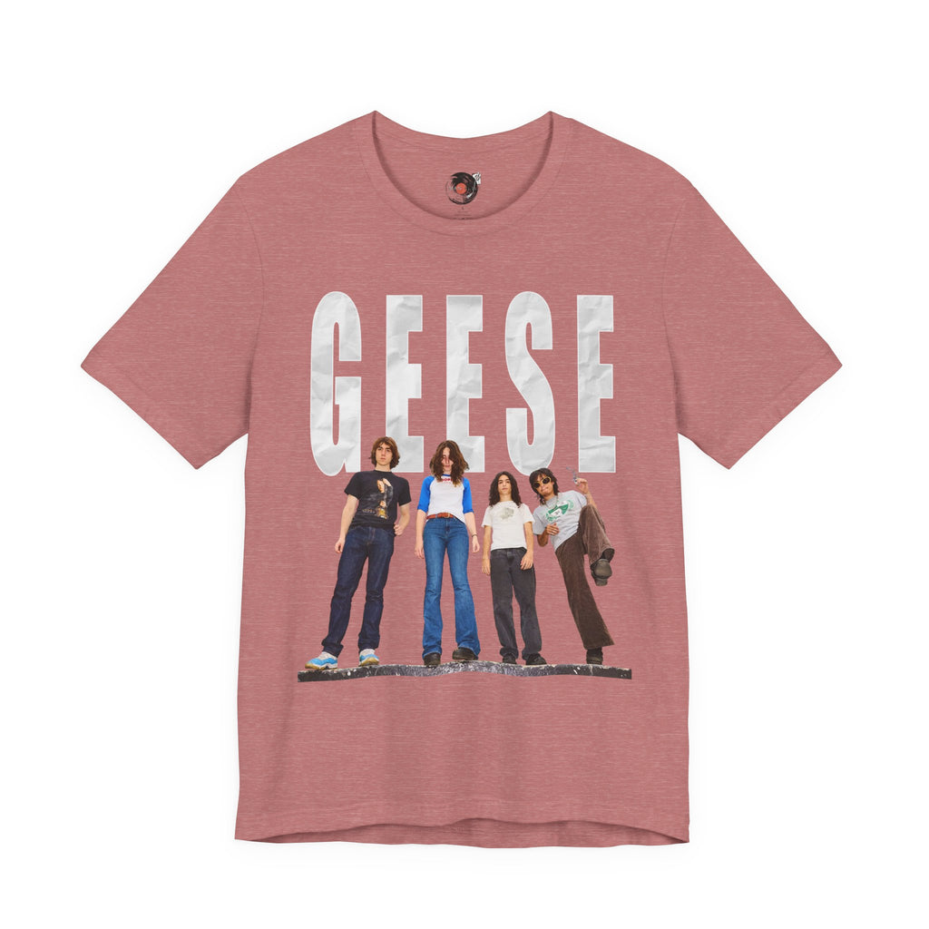 Geese Band Photo T-Shirt | Vintage Rock Tee, Group Photo Graphic