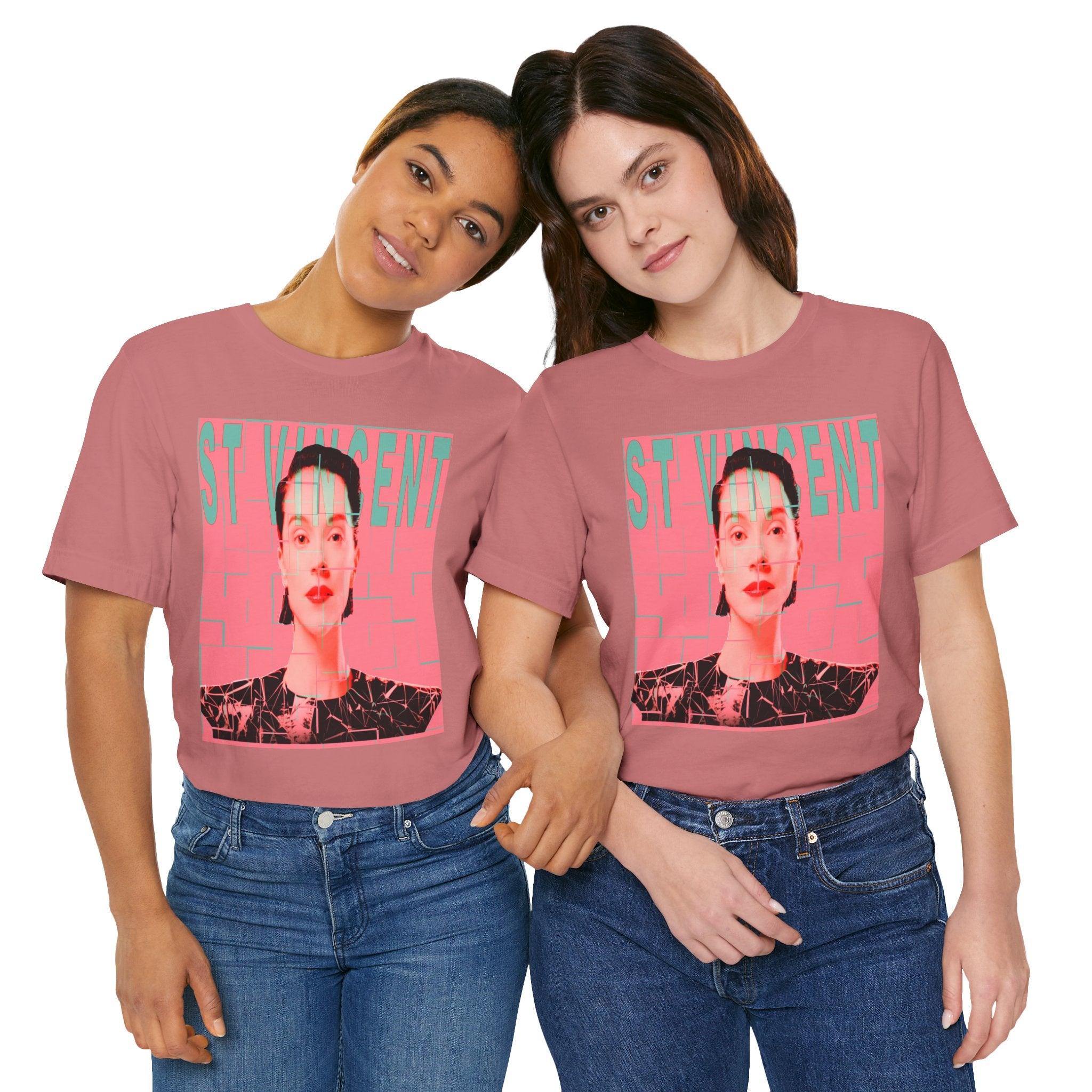 St. Vincent Portrait Tee — Retro Pop Art Musician T-Shirt