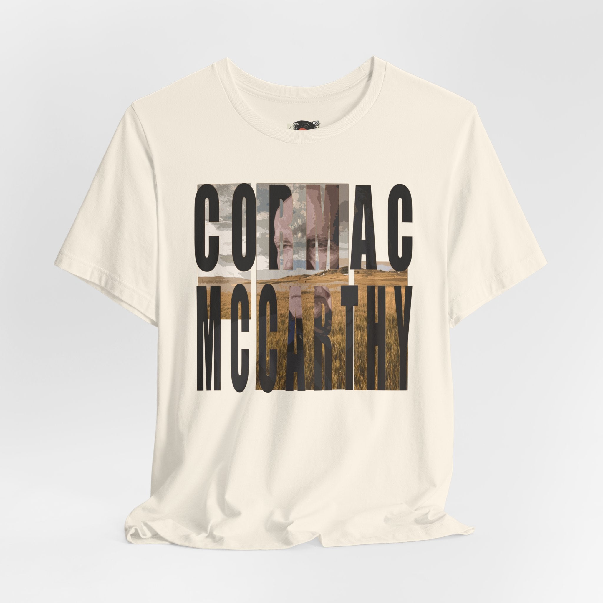Cormac McCarthy Typography Tee | Western Landscape Text Art