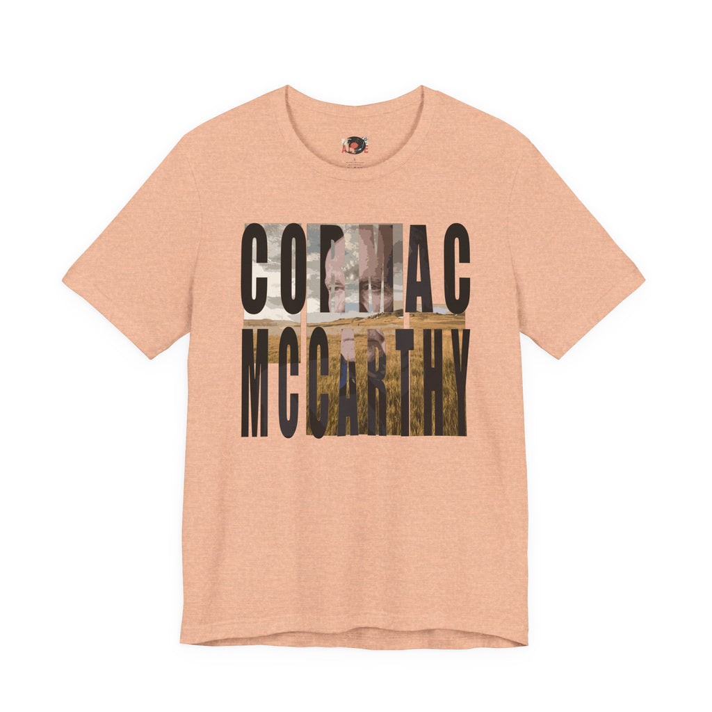 Cormac McCarthy Typography Tee | Western Landscape Text Art