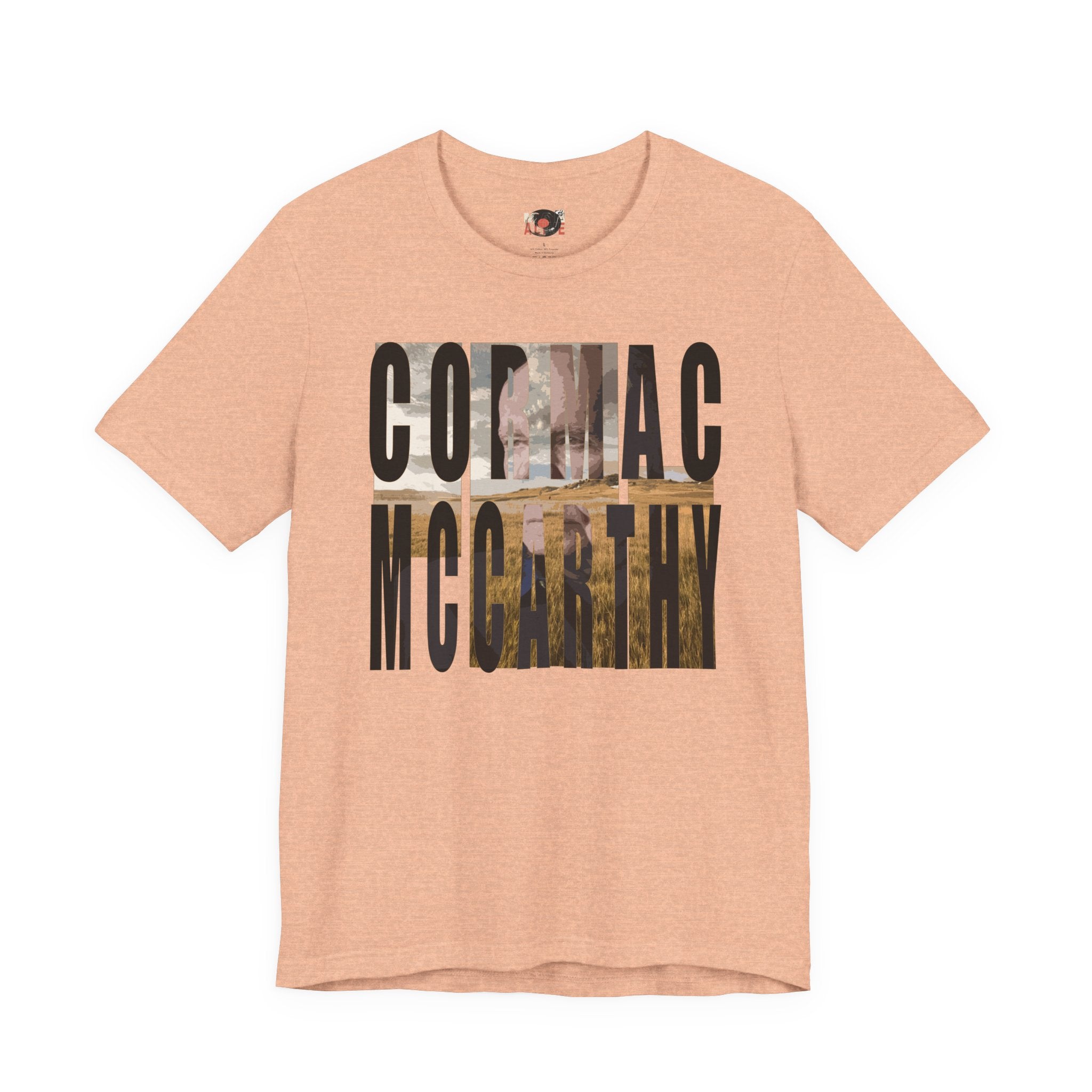 Cormac McCarthy Typography Tee | Western Landscape Text Art
