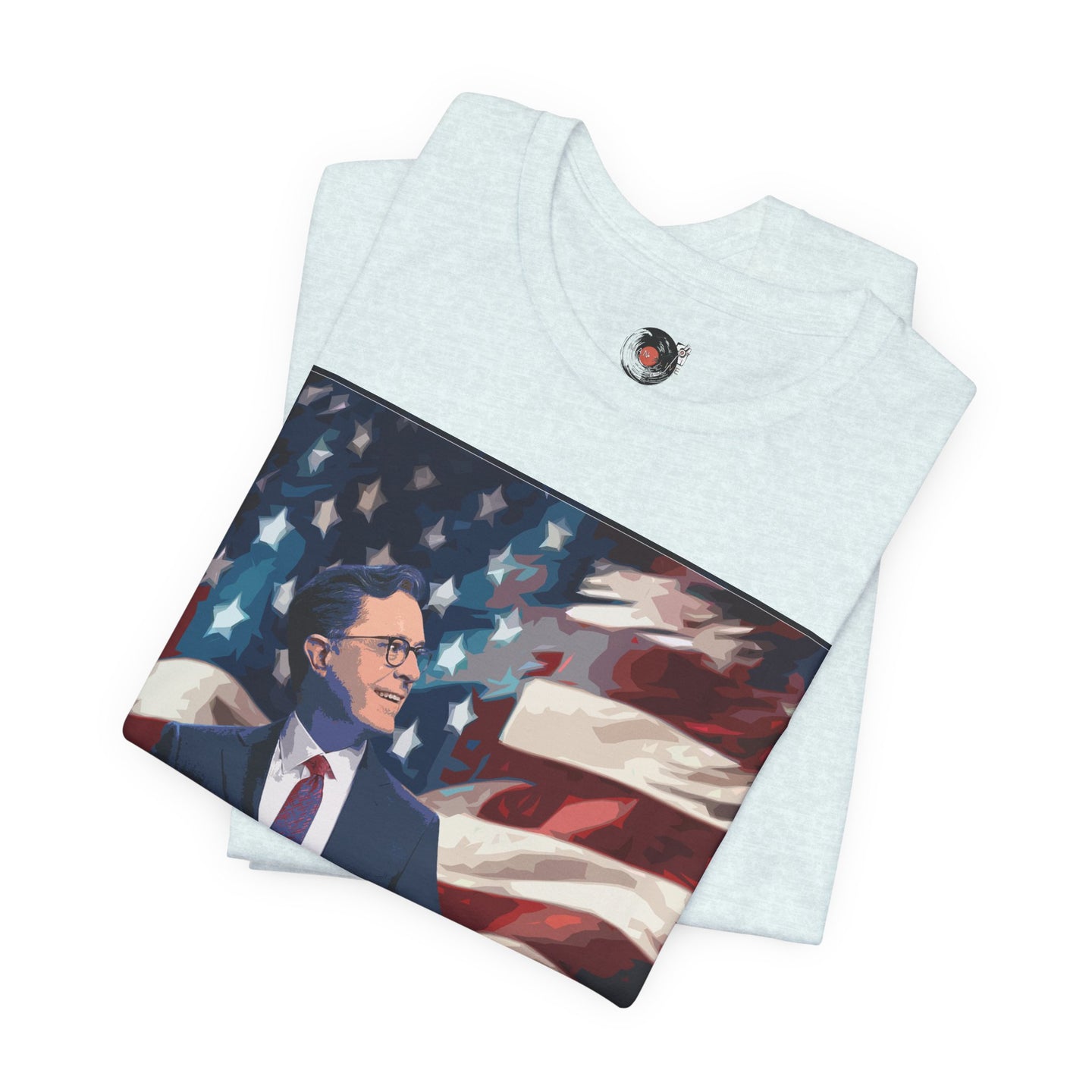 Stephen Colbert For President T-Shirt | Political Satire, American Flag Design