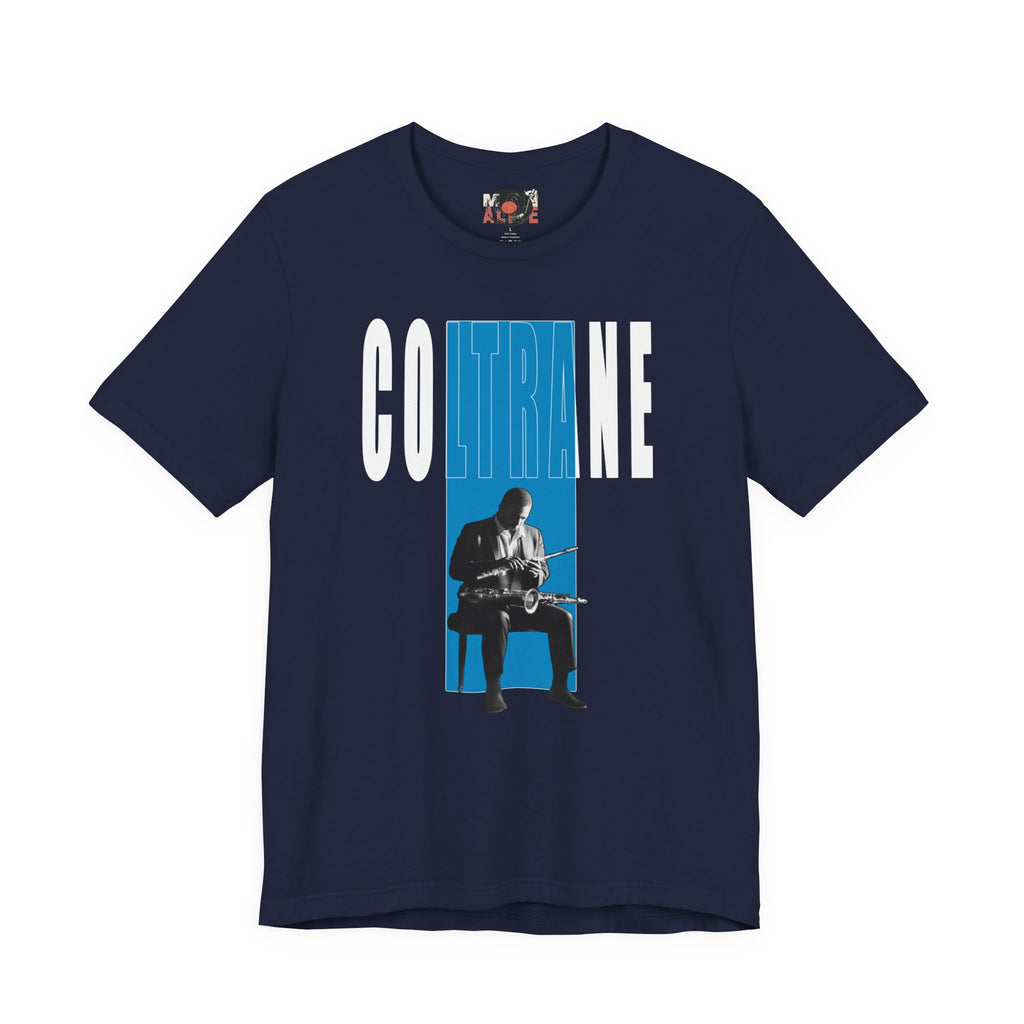 John Coltrane Jazz Music Graphic T-Shirt | Saxophone Portrait Tee