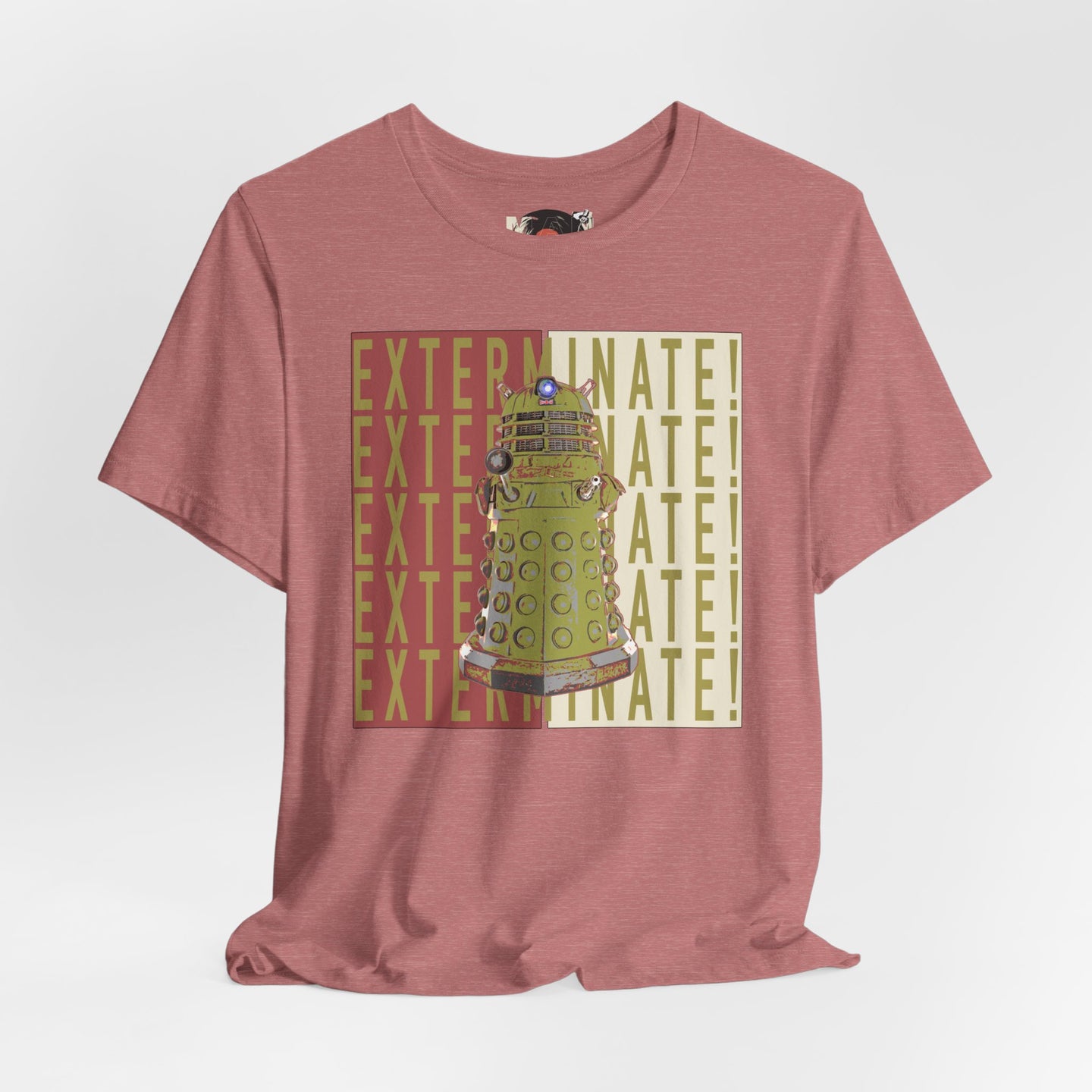 Dalek Exterminate Graphic Tee | Doctor Who Sci-Fi Robot Illustration