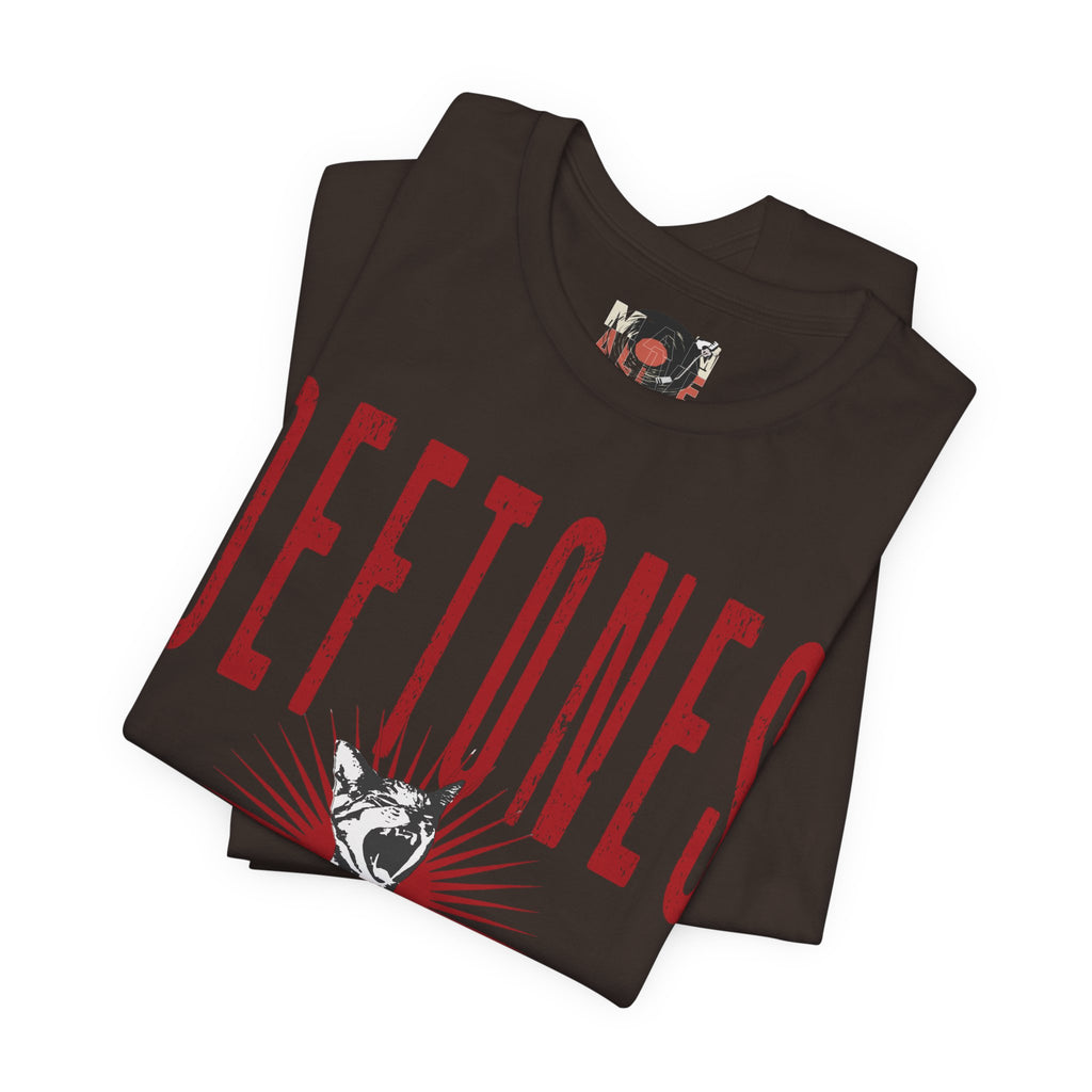 Deftones Band Logo Cat Tee | Rock Band T-Shirt